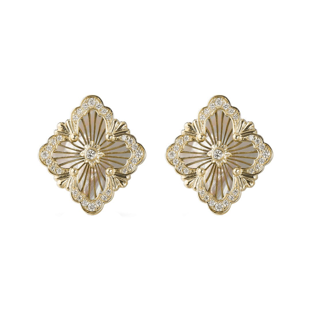 Buccellati - Mother - of - Pearl Diamond Opera Tulle Earrings