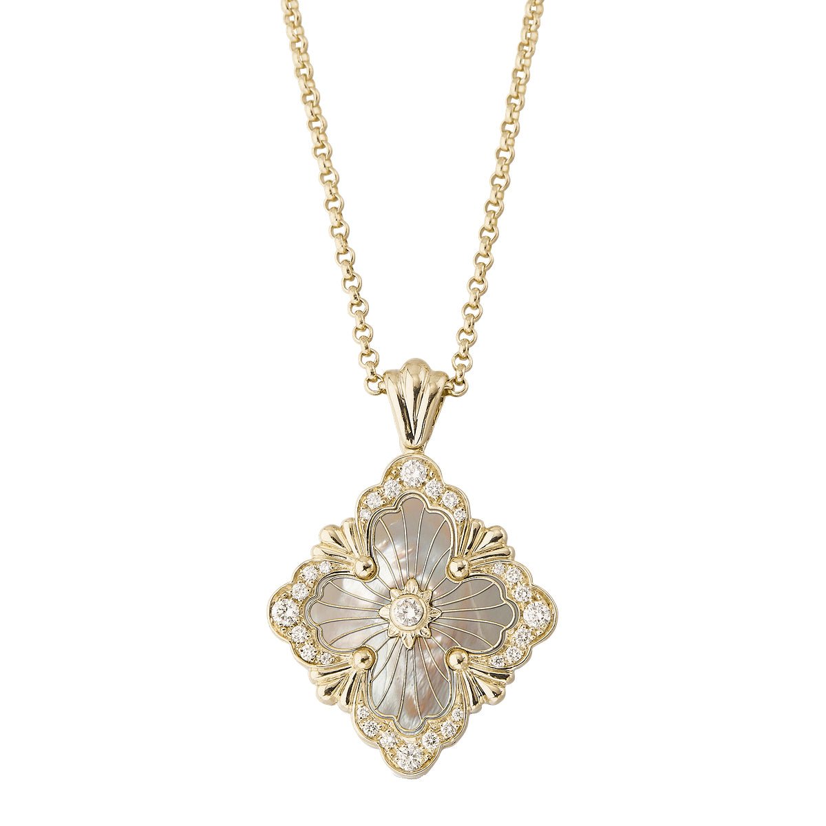 Buccellati - Mother - of - Pearl Diamond Opera Tulle Pendant
