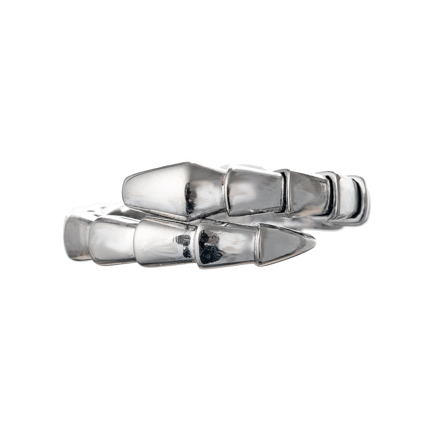 Bvlgari - 18k White Gold Serpenti Viper Ring