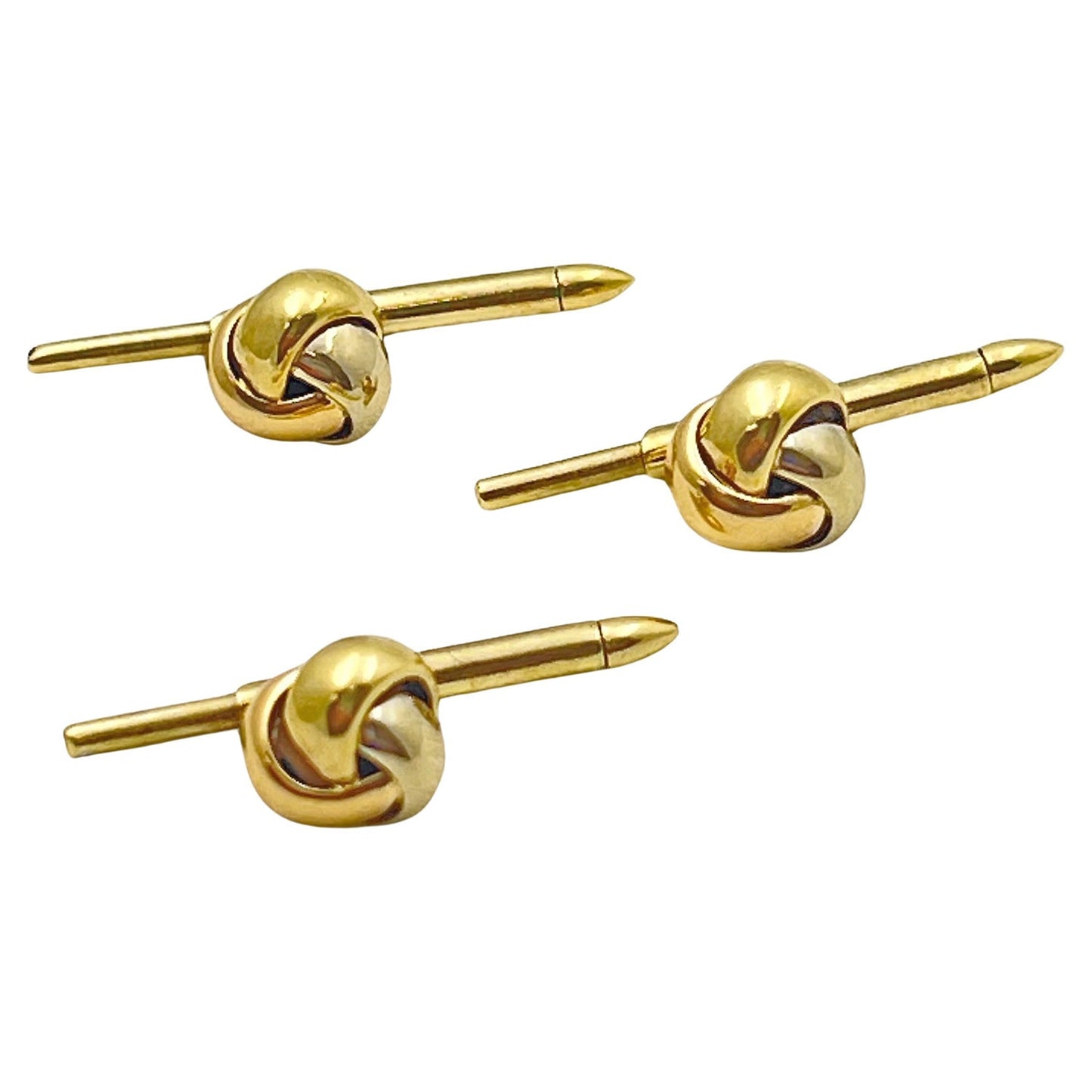 Cartier - 18k Tricolored Gold Knot Dress Set