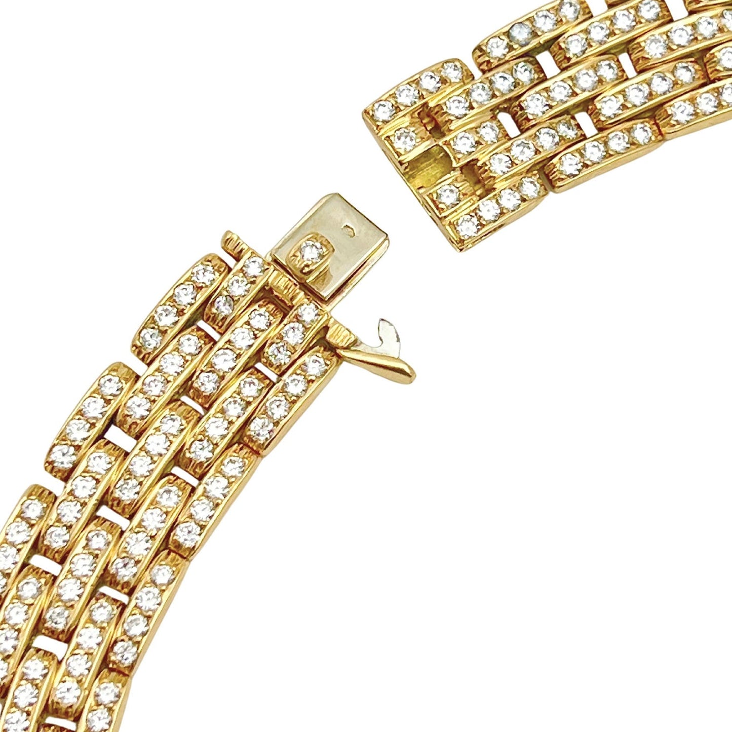 Cartier - 18k Yellow Gold Diamond Maillon Panthère Necklace