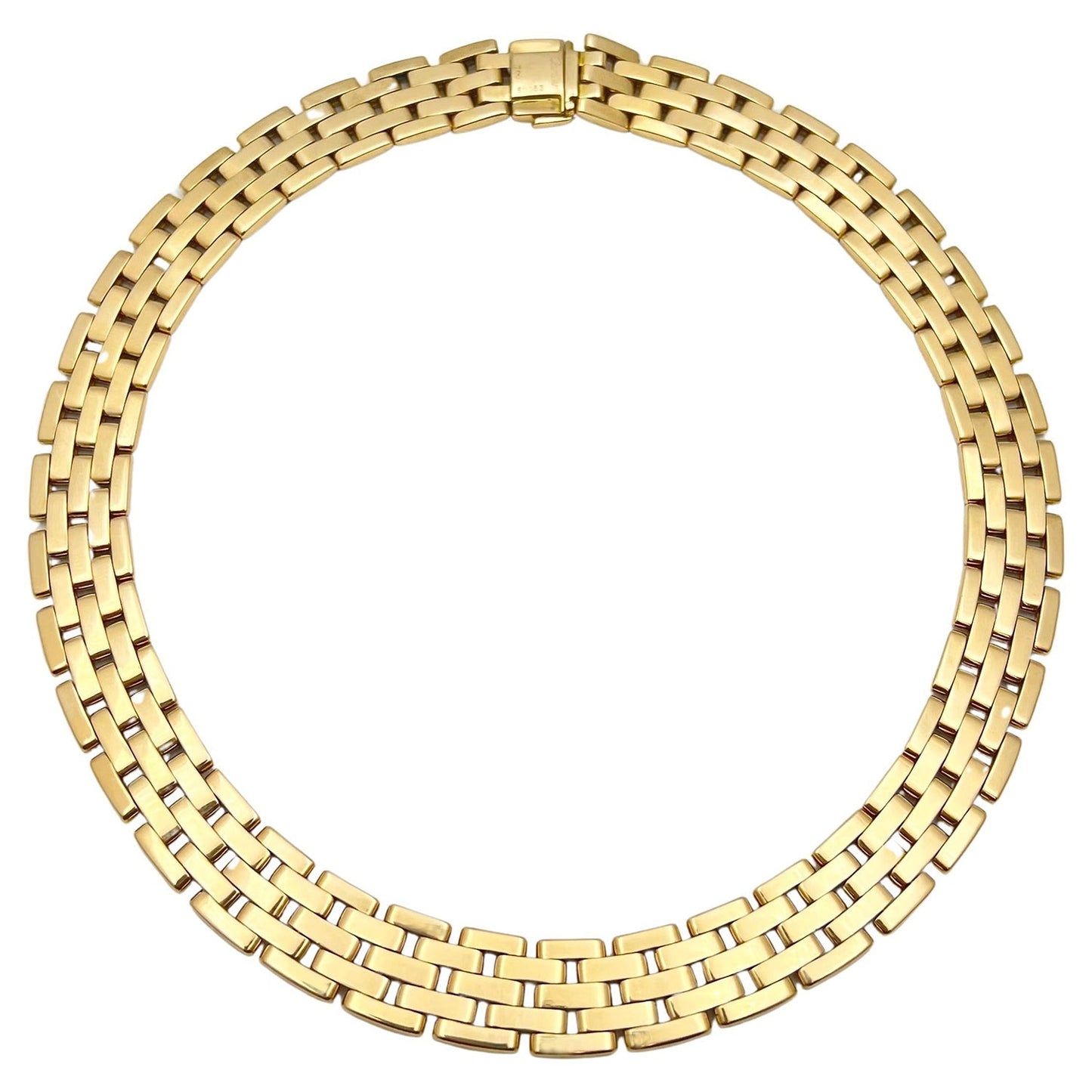 Cartier - 18k Yellow Gold Diamond Maillon Panthère Necklace