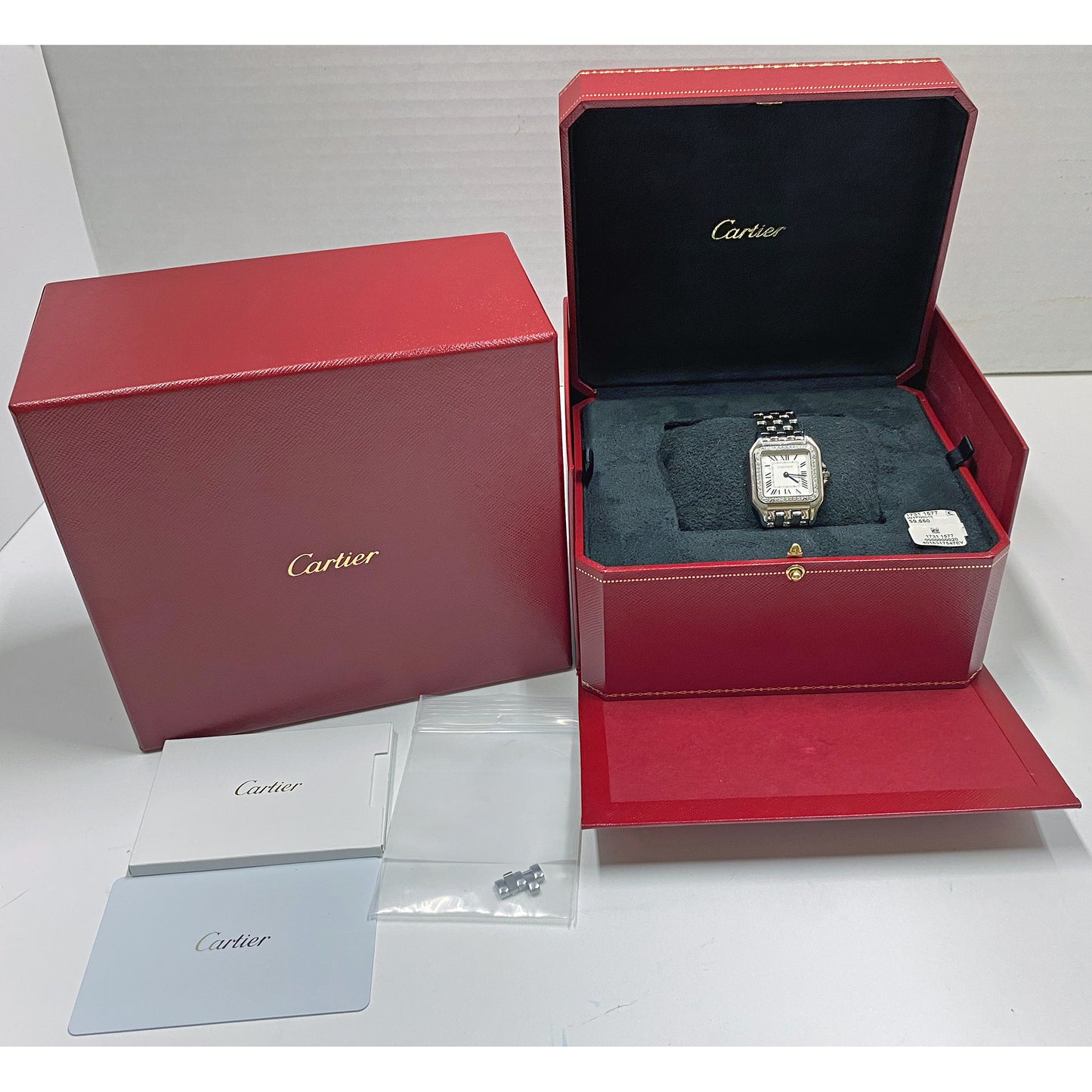 Panthère Medium Steel Diamond Bezel (W4PN0018)