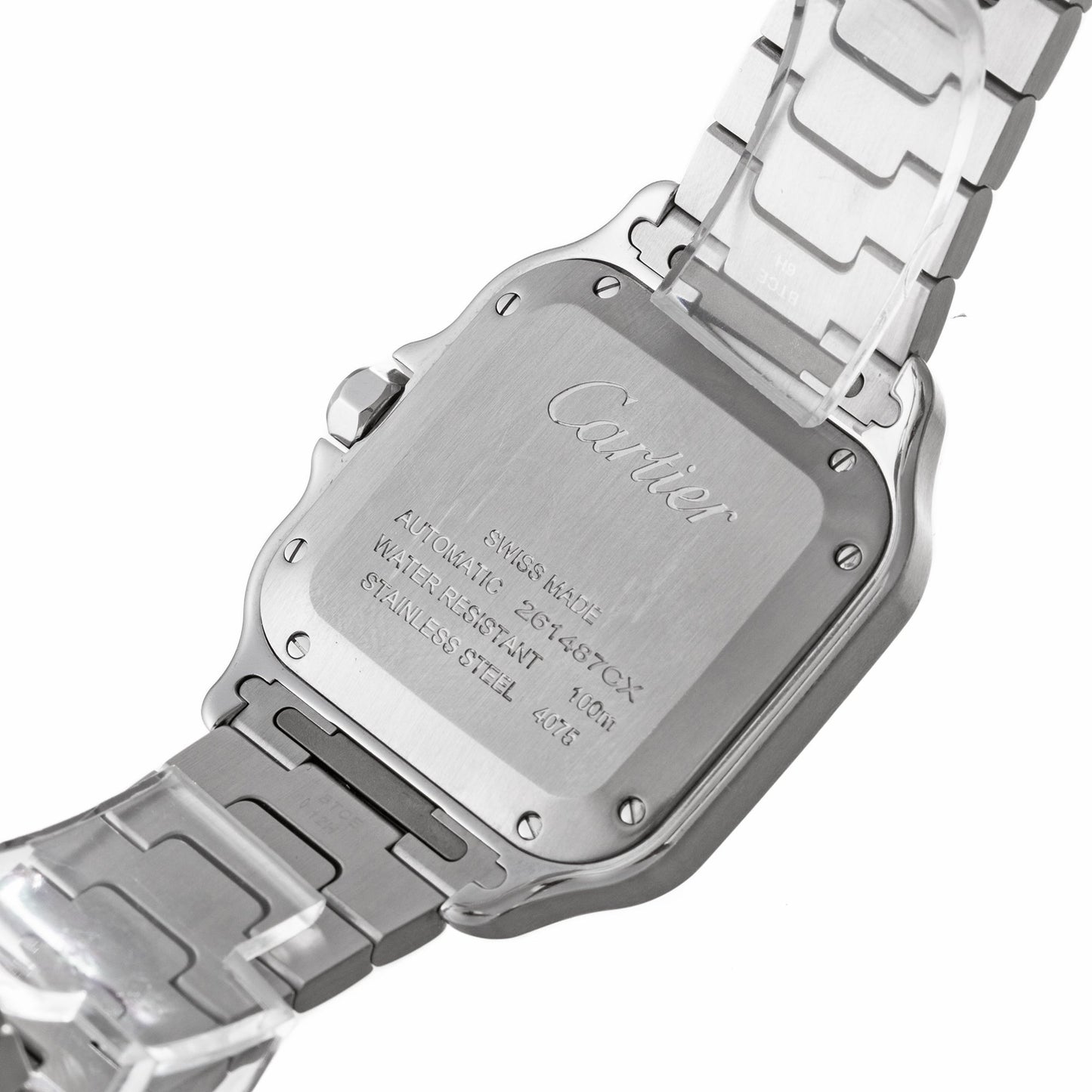 Cartier - Santos Medium Steel Diamonds (W45A0005)