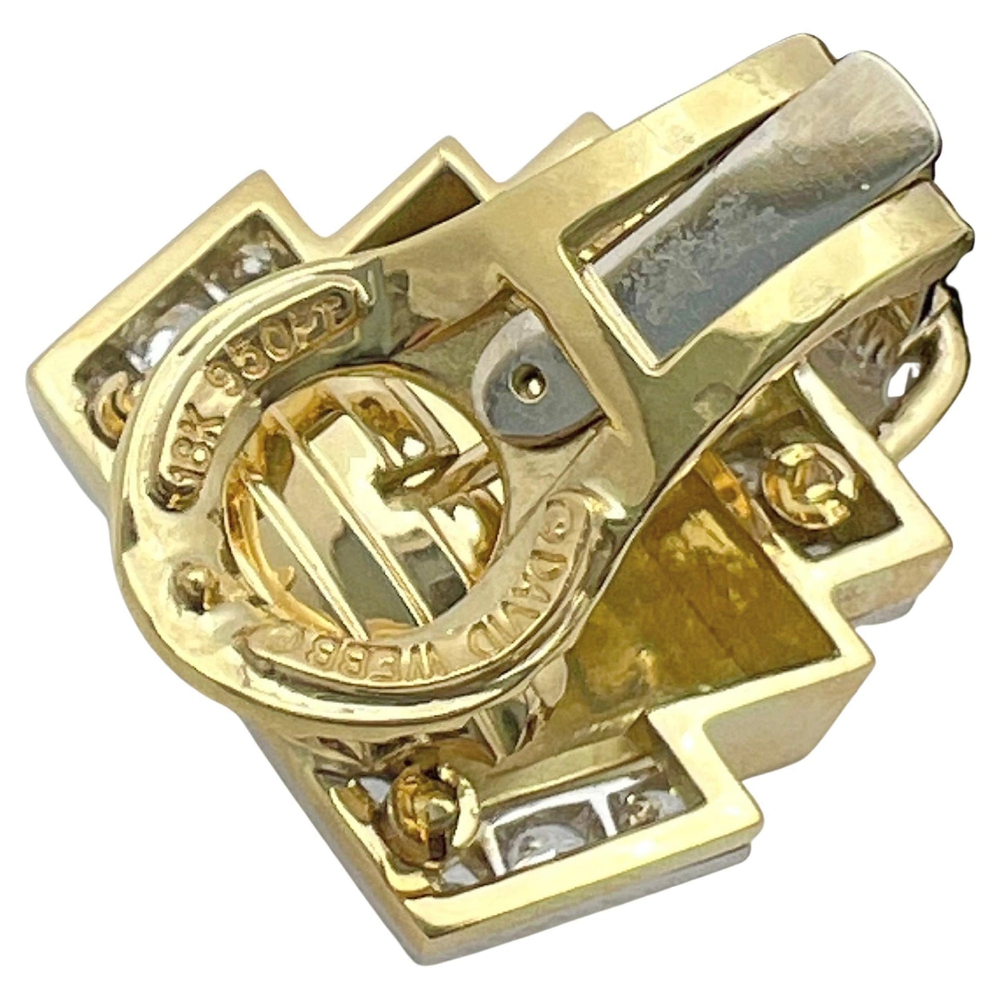 David Webb - Black Onyx Coral Diamond Pagoda Chandelier Earrings