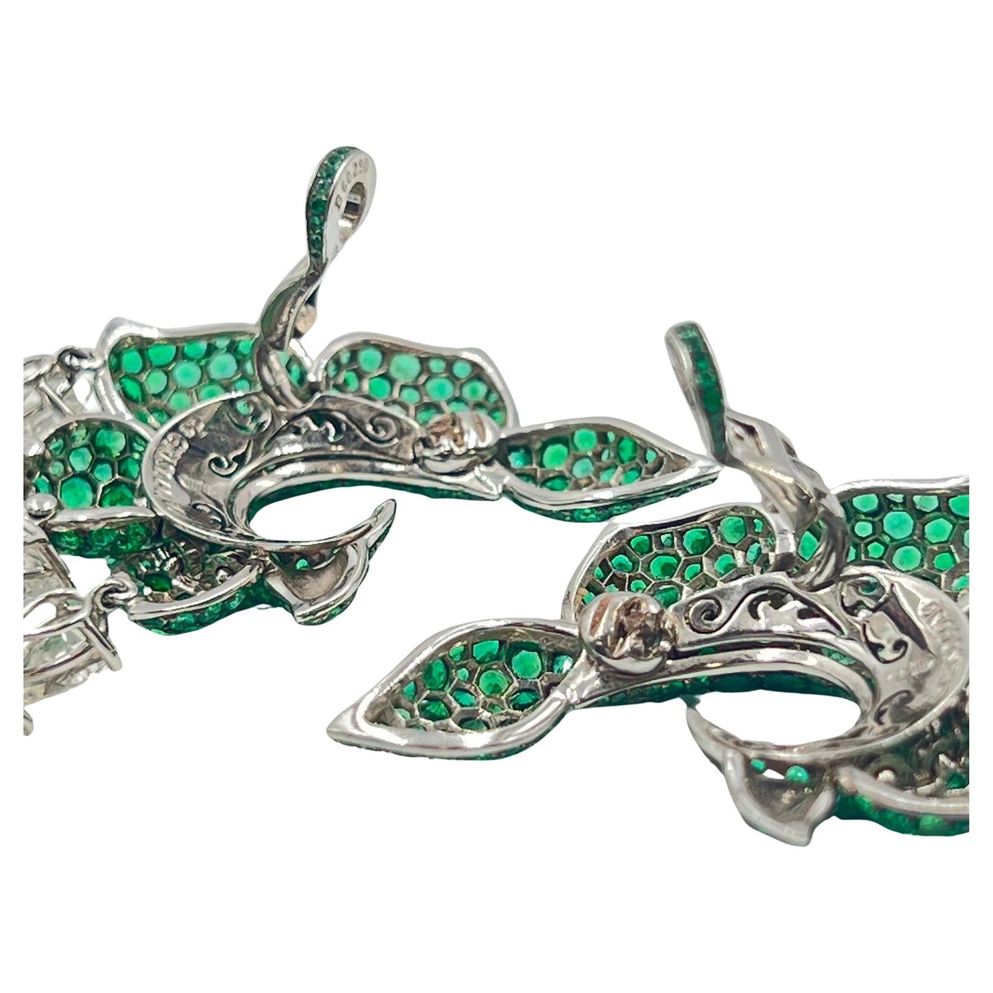 De Grisogono - Emerald Diamond Chandelier Earrings