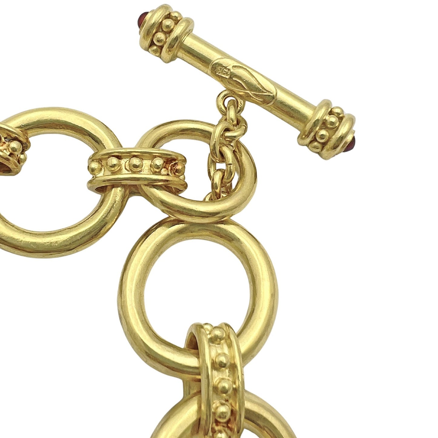 Elizabeth Locke - 19k Yellow Gold Elba Link Necklace