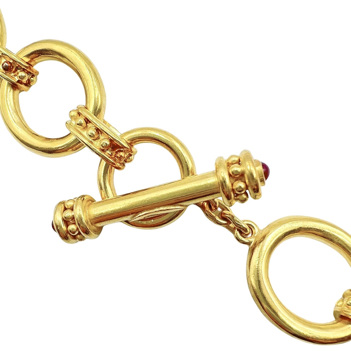 Elizabeth Locke - 19k Yellow Gold Elba Link Necklace