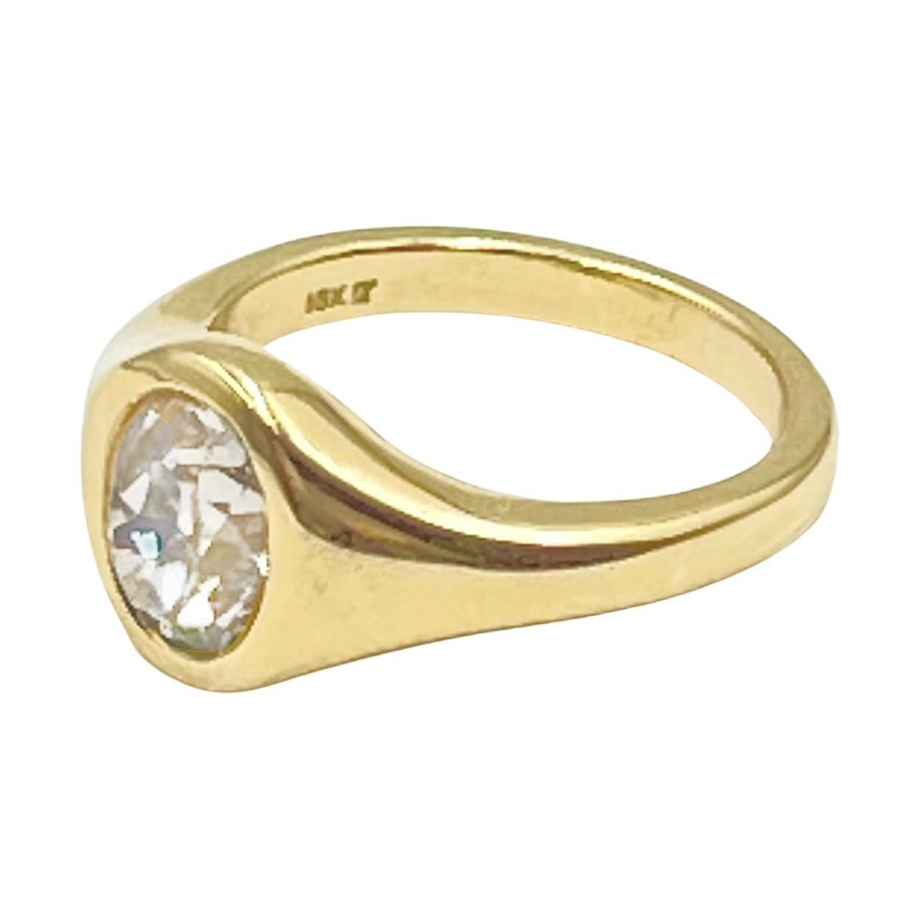 Estate Collection - 1.95ct Old Mine - Cut Diamond Gypsy Ring