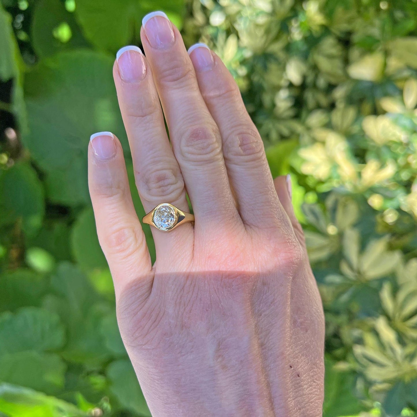 Estate Collection - 1.95ct Old Mine - Cut Diamond Gypsy Ring