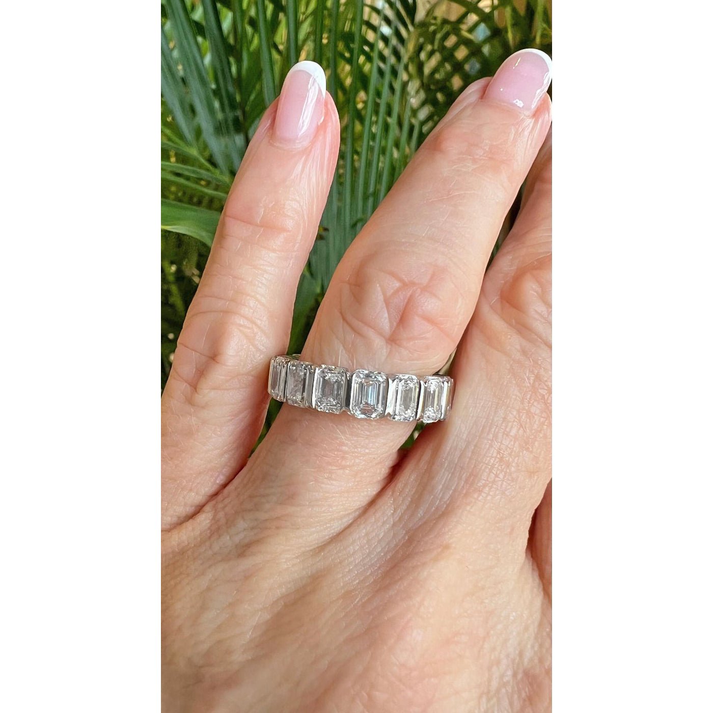 Estate Collection - Emerald - Cut Diamond Eternity Band (8.35ct)
