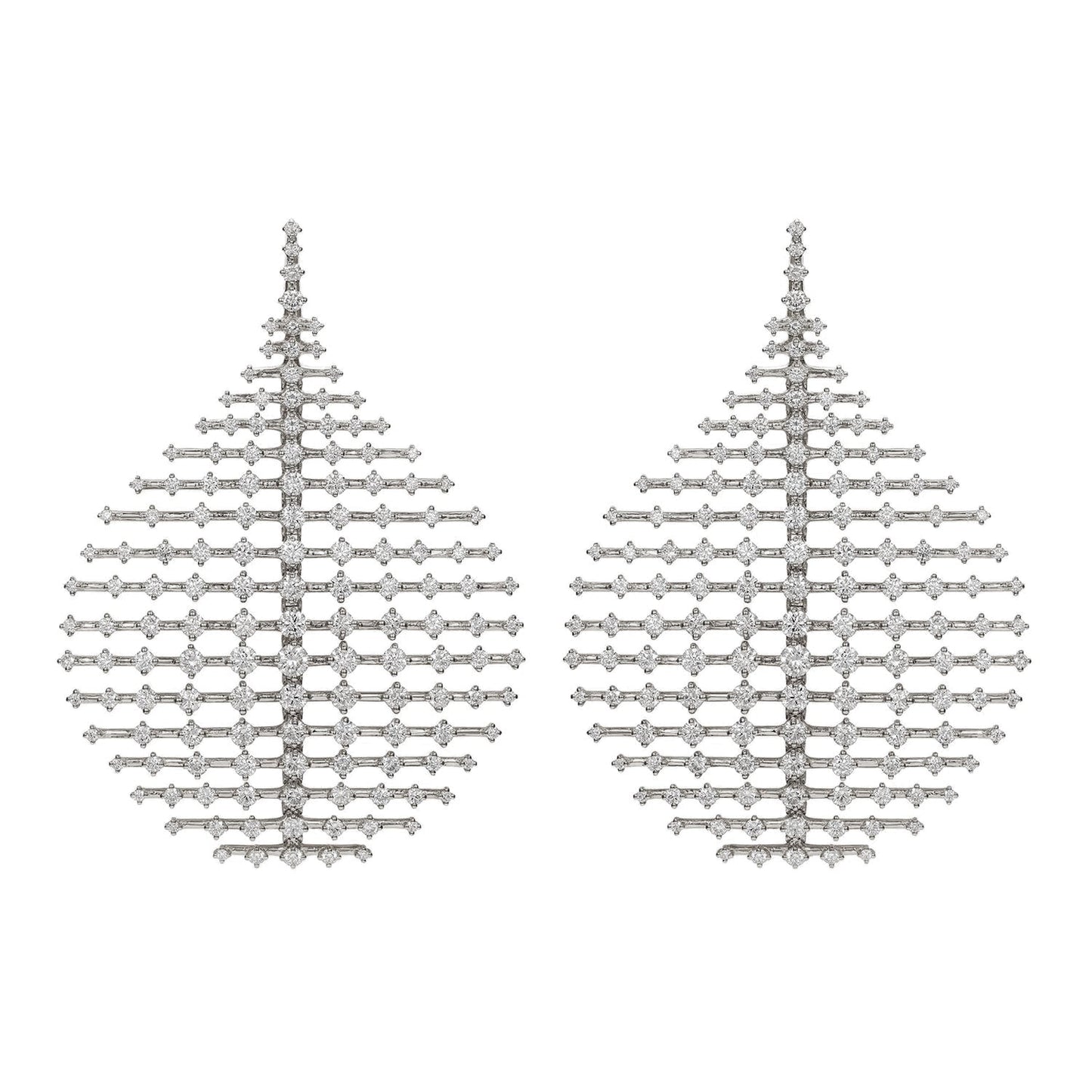 Fernando Jorge - 18k White Gold Diamond Medium Plus Disco Earrings