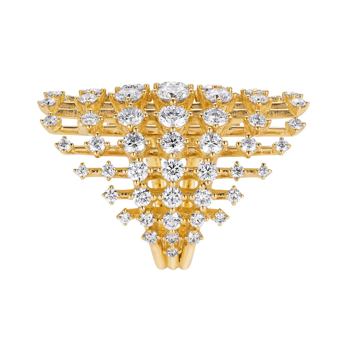 Fernando Jorge - 18k Yellow Gold Diamond Medium Disco Ring
