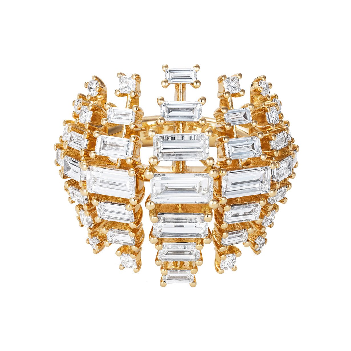 Fernando Jorge - 18k Yellow Gold Diamond Vertigo Band Ring