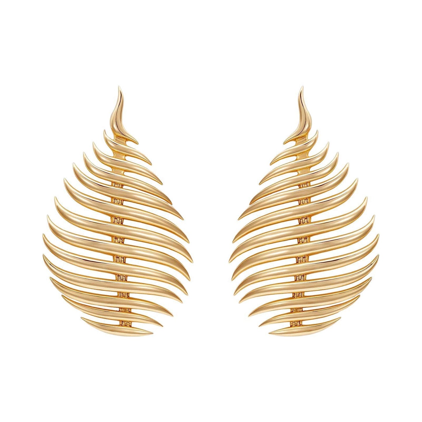 Fernando Jorge - 18k Yellow Gold Medium Flame Drop Earrings