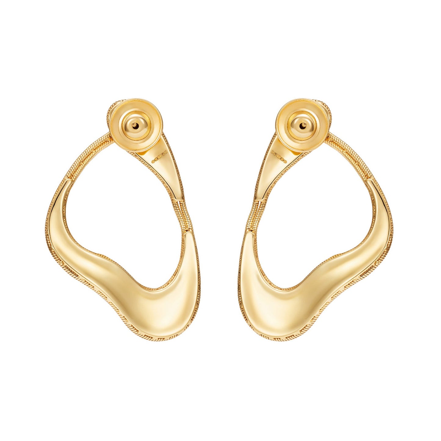 Fernando Jorge - Mother-of-Pearl Stream Loop Medium Earrings