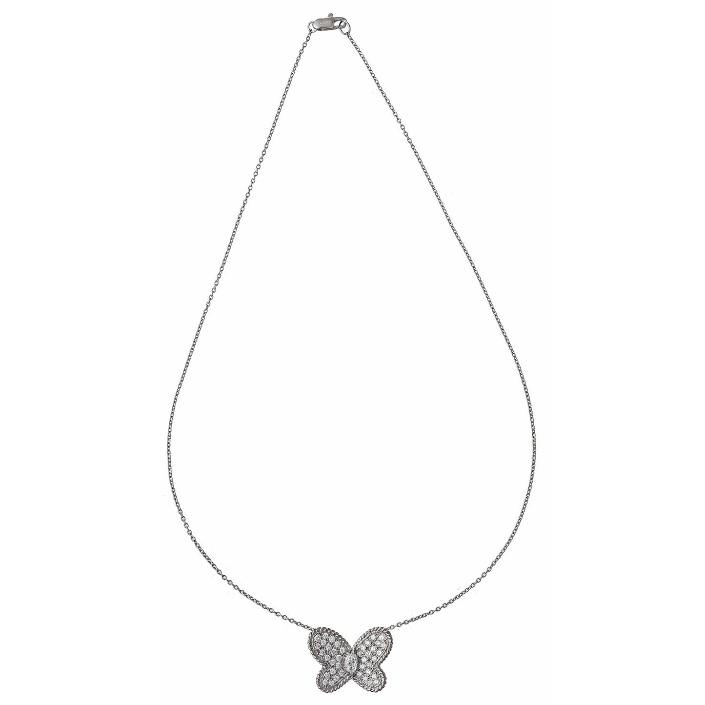 Graff - Pavé Diamond Butterfly Pendant Necklace