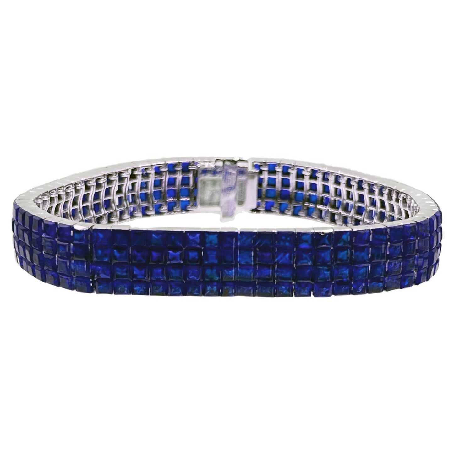 Greenleaf & Crosby - Invisibly - Set Sapphire Line Bracelet