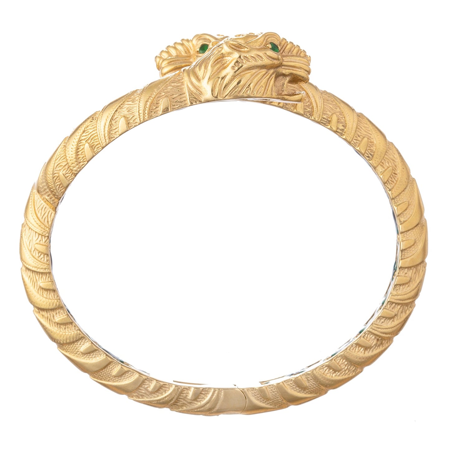 Gucci - 18k Yellow Gold Triple Tiger Dionysus Cuff Bracelet