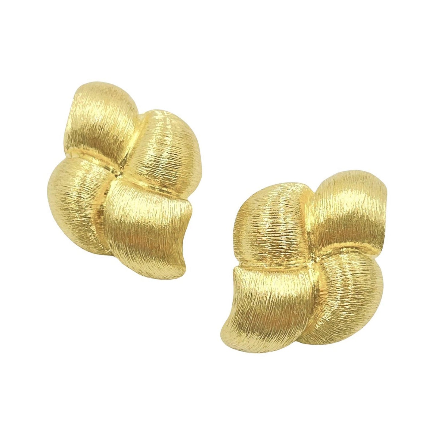 Henry Dunay - 18k Yellow Gold Sabi Quad Knot Earrings