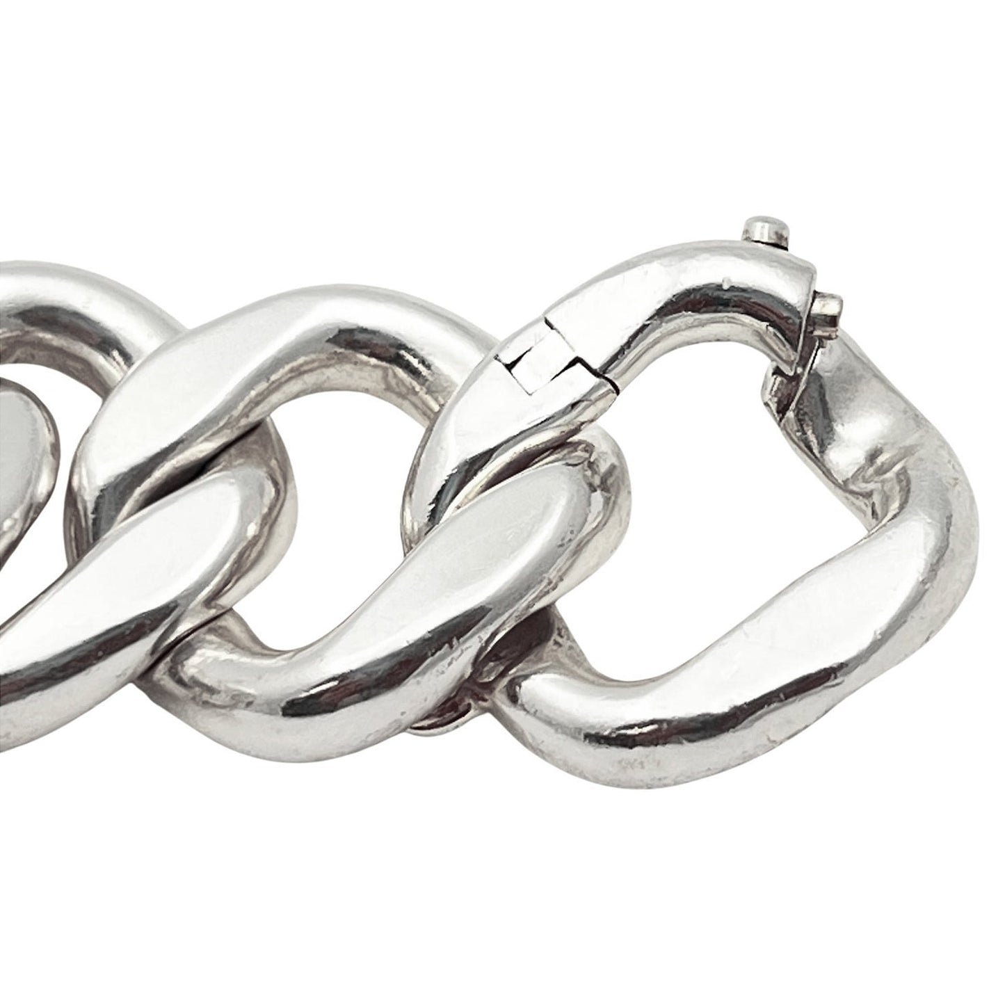 Hermes - Sterling Silver Agora Curb-Link Bracelet