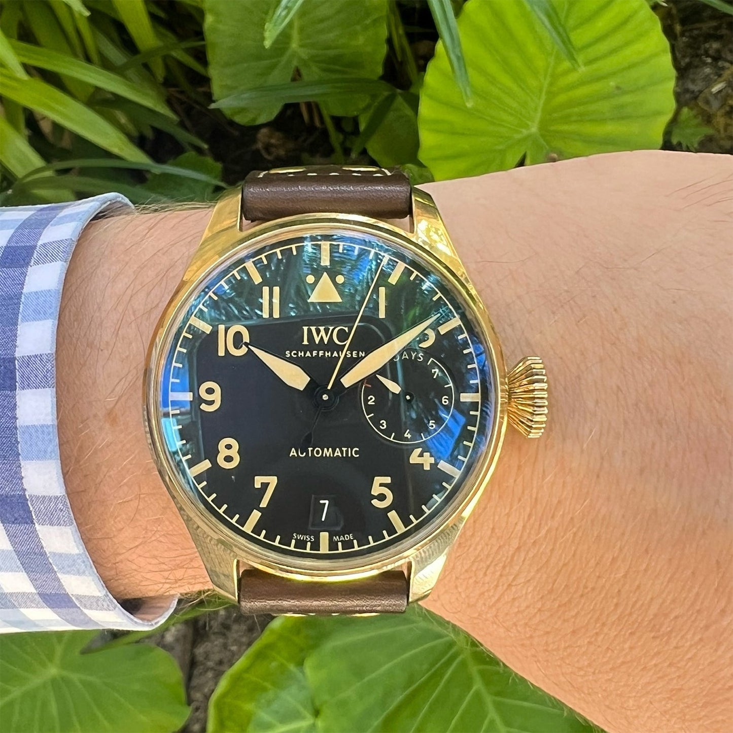 IWC Schaffhausen - Pre - Owned Big Pilot's Watch Heritage Bronze (IW501005)