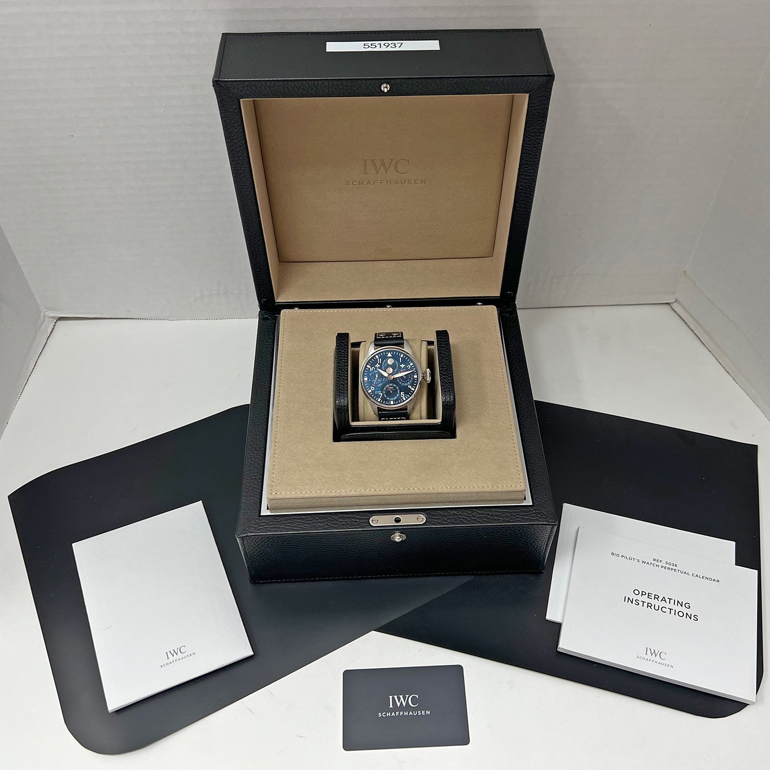 IWC Schaffhausen - Pre - Owned Big Pilot's Watch Perpetual Calendar (IW503605)