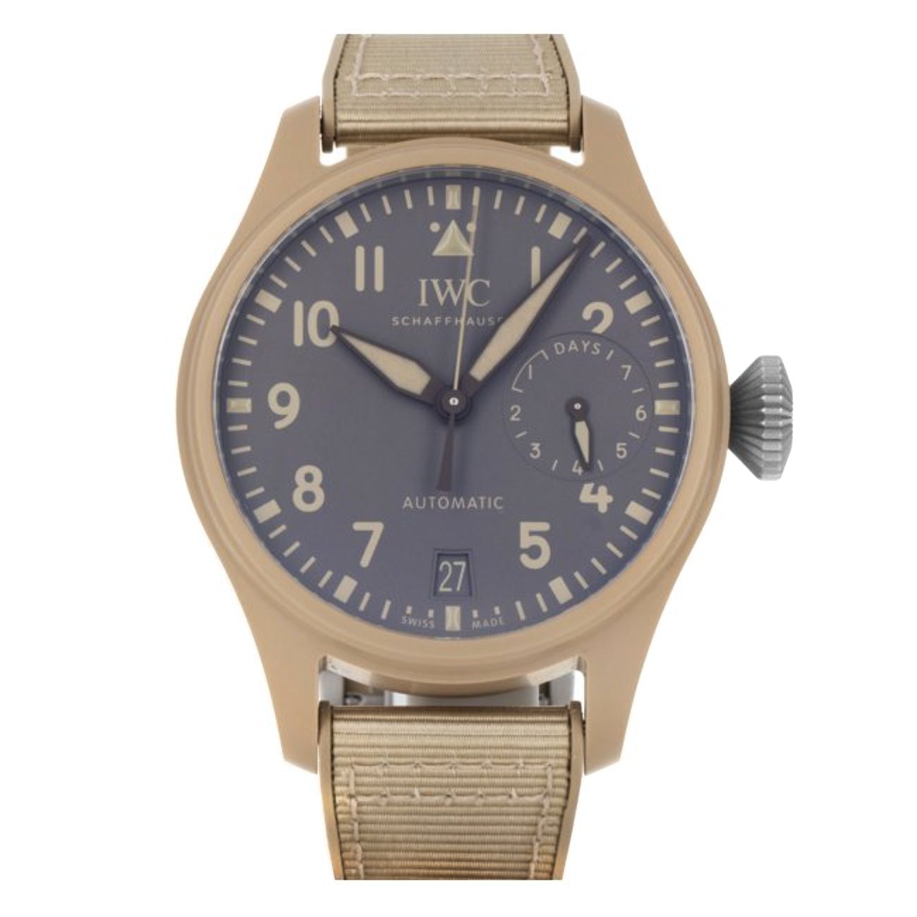 Pre owned IWC Big Pilot s Watch TOP GUN Mojave Desert IW506003 Greenleaf Crosby