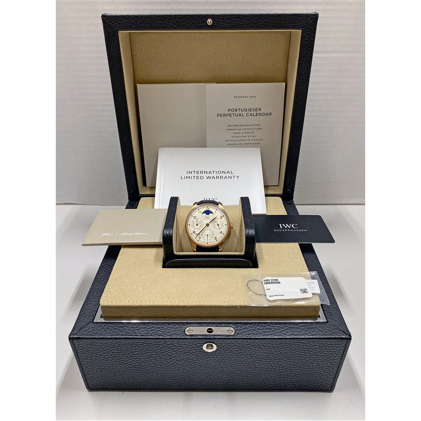 IWC Schaffhausen - Pre-Owned Portugieser Perpetual Calendar 44mm Rose Gold (IW503302)