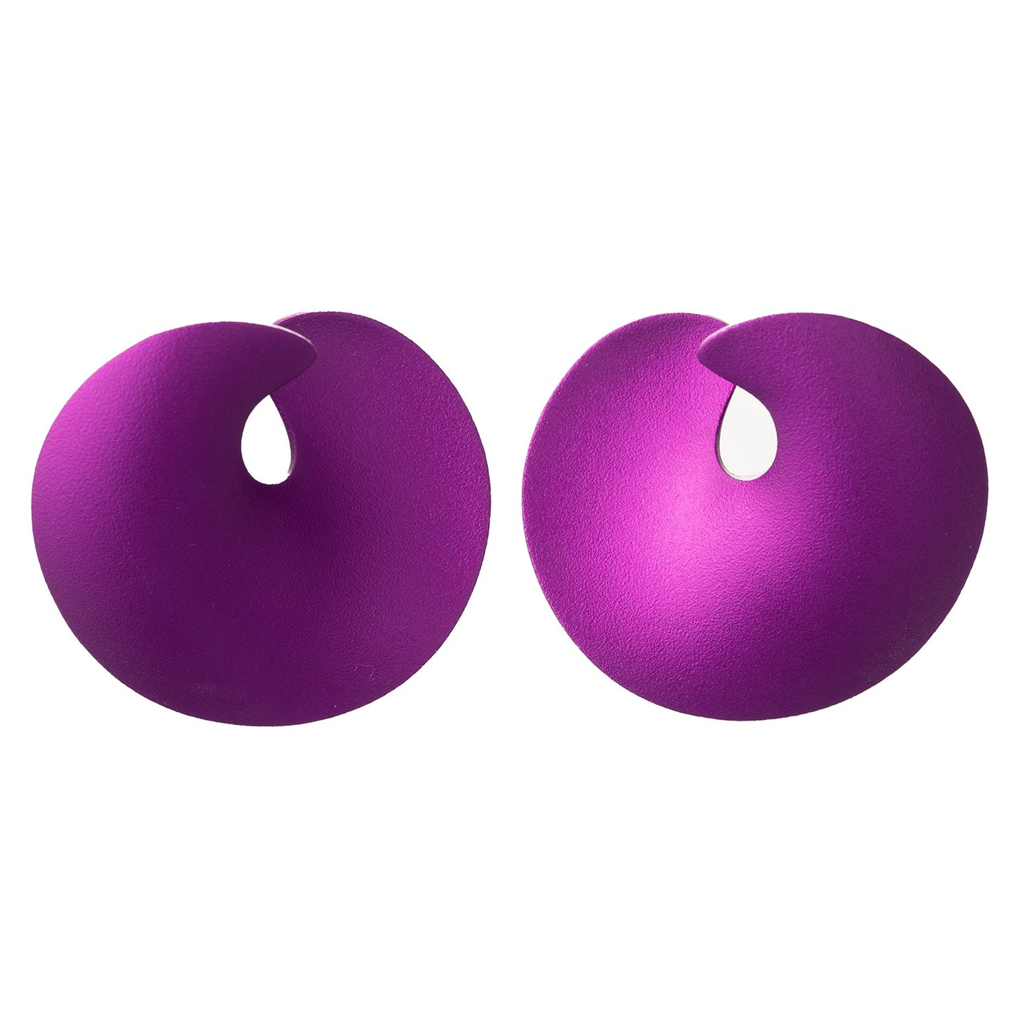 JAR - Magenta Aluminum Gold Valerie Clip Earrings