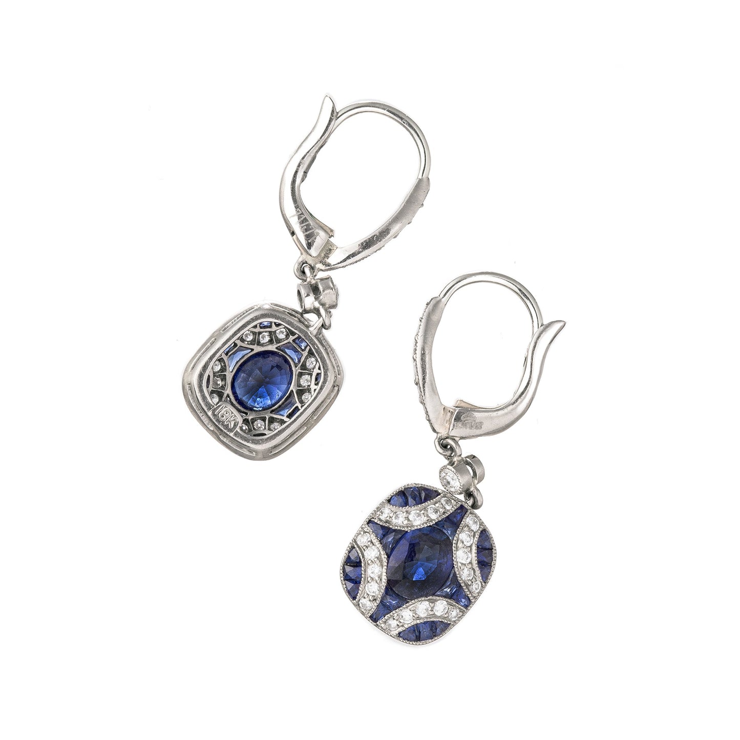 Kwiat - Sapphire Diamond Argyle Small Drop Earrings