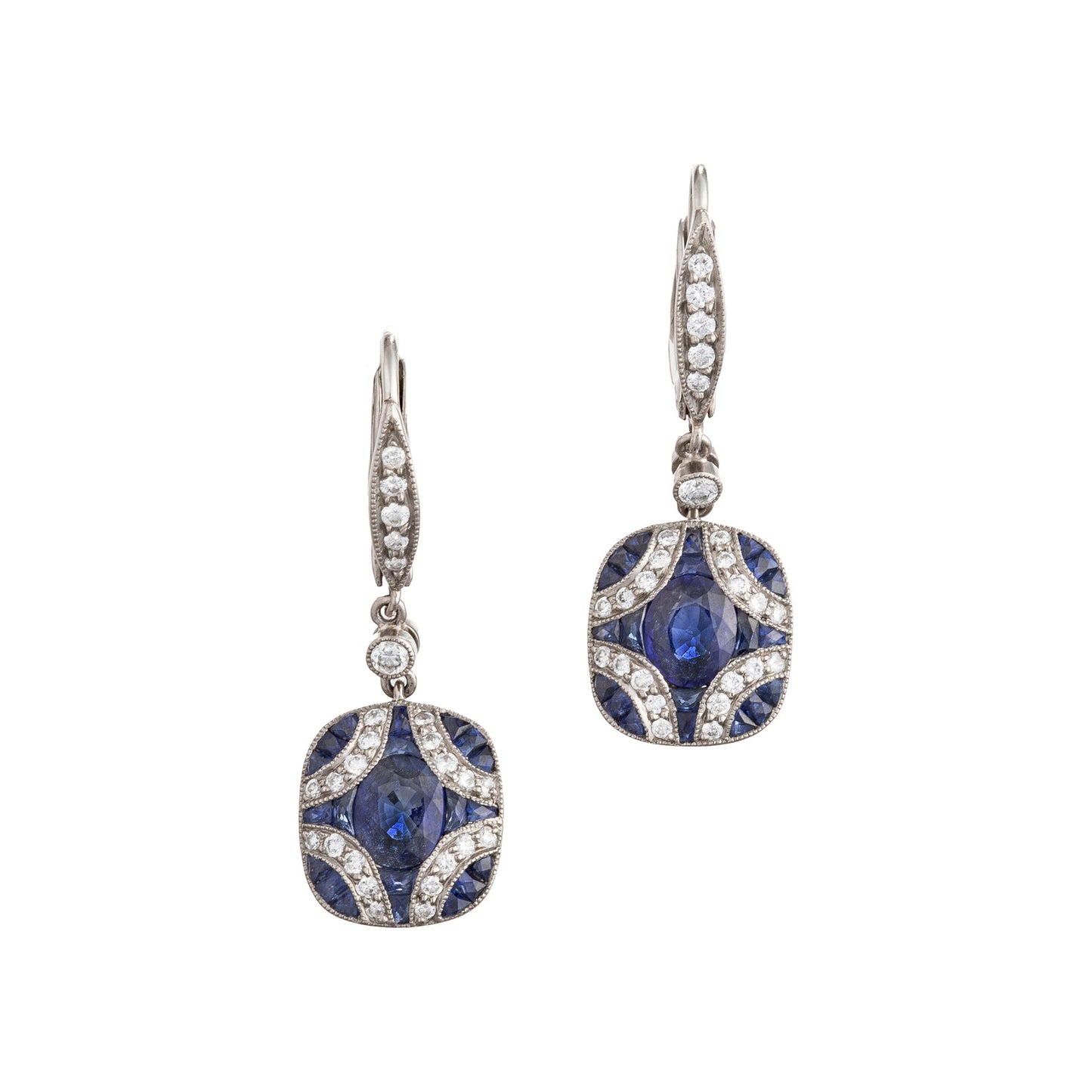 Kwiat - Sapphire Diamond Argyle Small Drop Earrings
