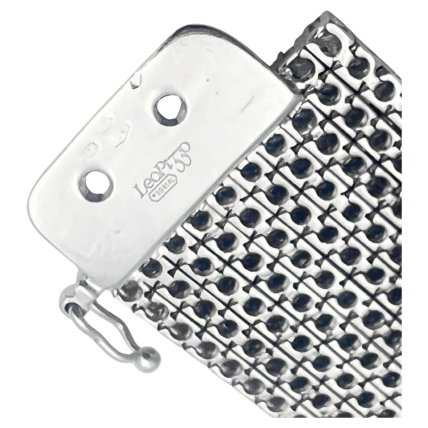 Leo Pizzo - 18k White Gold Ten - Row Diamond Bracelet