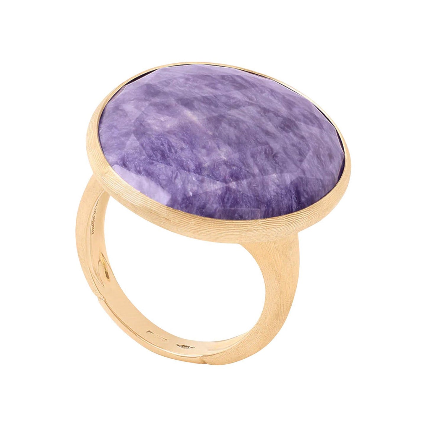 Marco Bicego - 18k Yellow Gold Charoite Lunaria Cocktail Ring