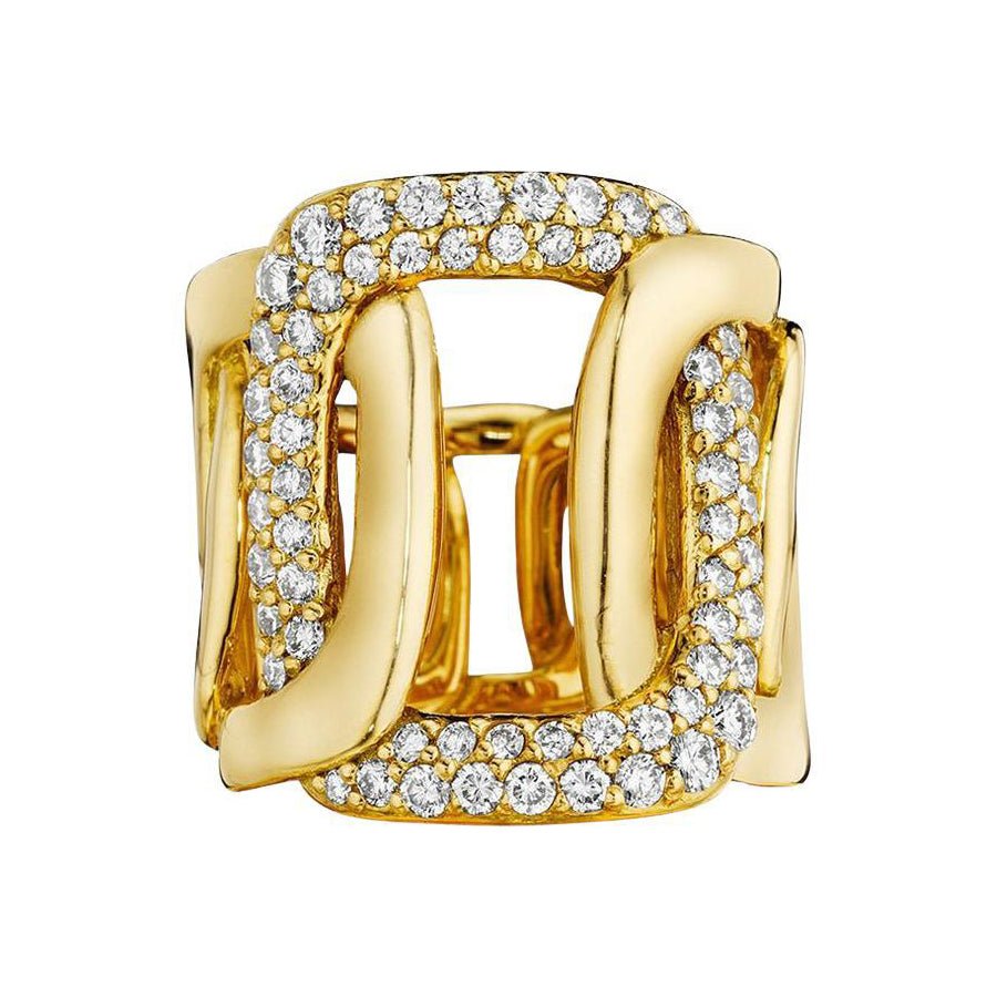 Mimi So - 18k Yellow Gold Diamond Piece Band Ring