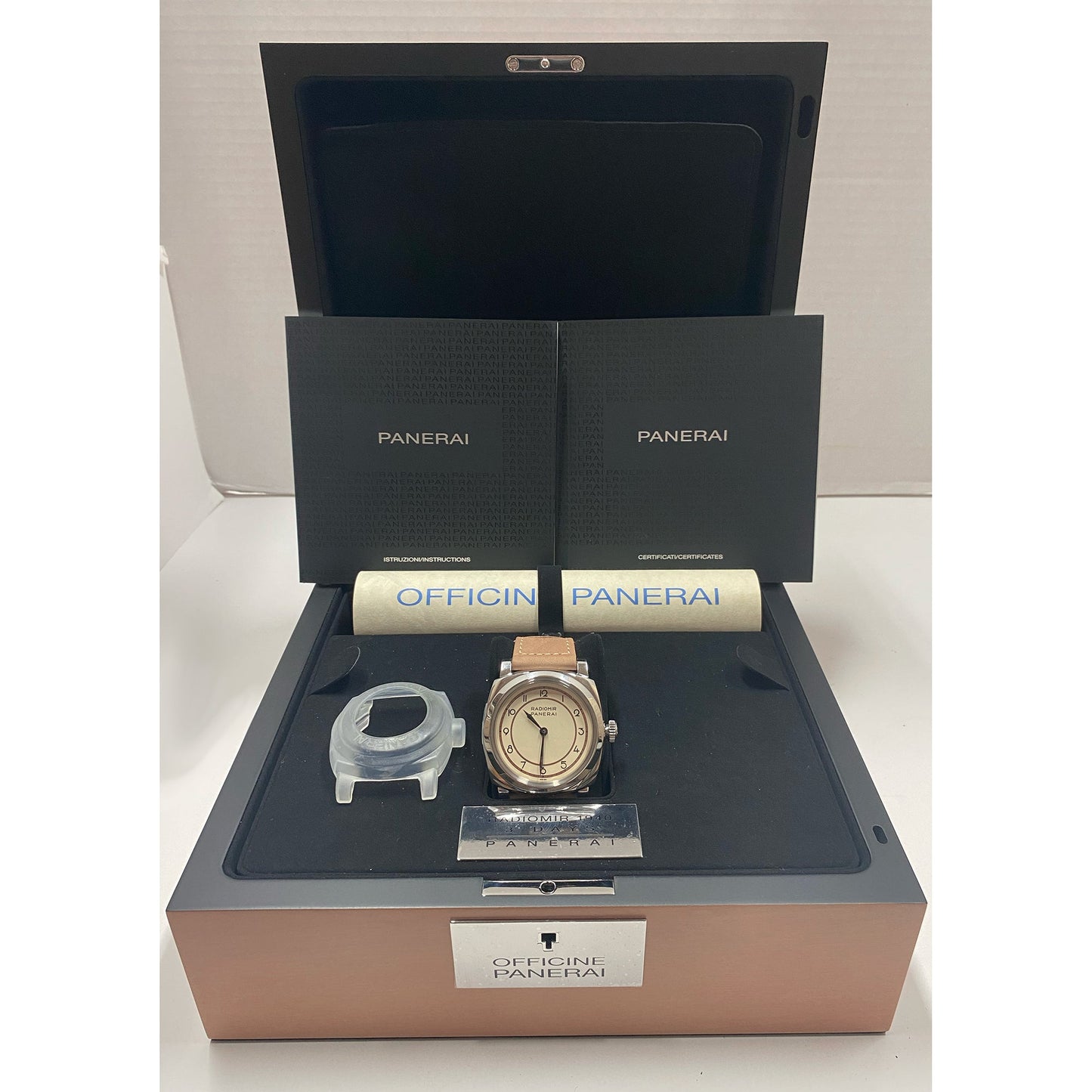 Panerai - Pre - Owned Radiomir 47mm Art Deco Dial Steel (PAM00791)