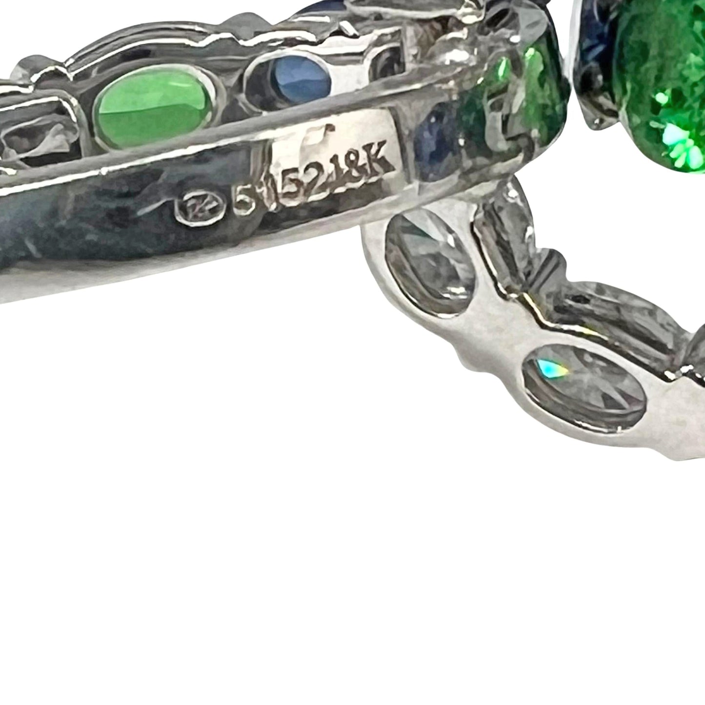 Robert Procop - Tsavorite Sapphire Diamond American Glamour Earrings