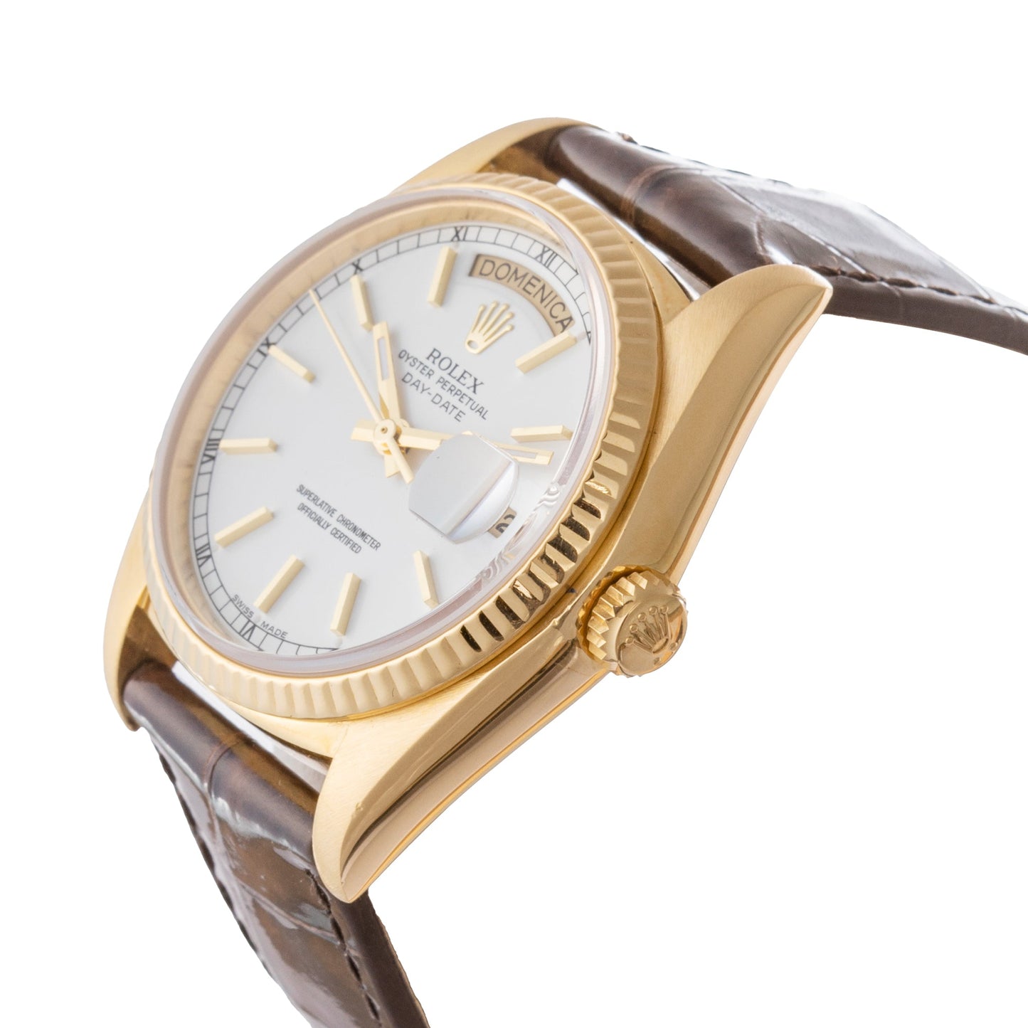 Rolex - Day - Date 36 Yellow Gold White Dial (18038)