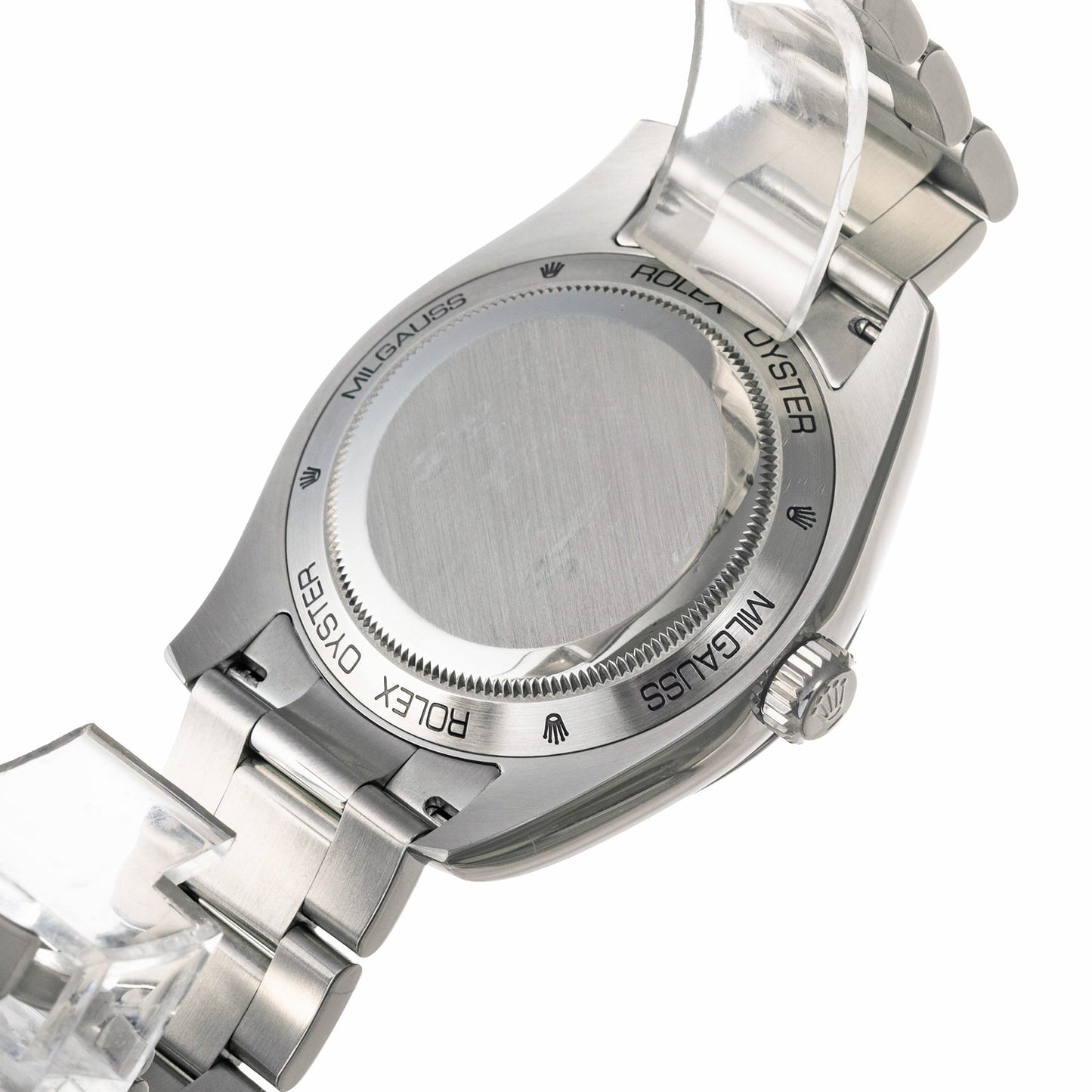 Rolex - Milgauss Green Sapphire Crystal Black Dial Watch (116400GV)