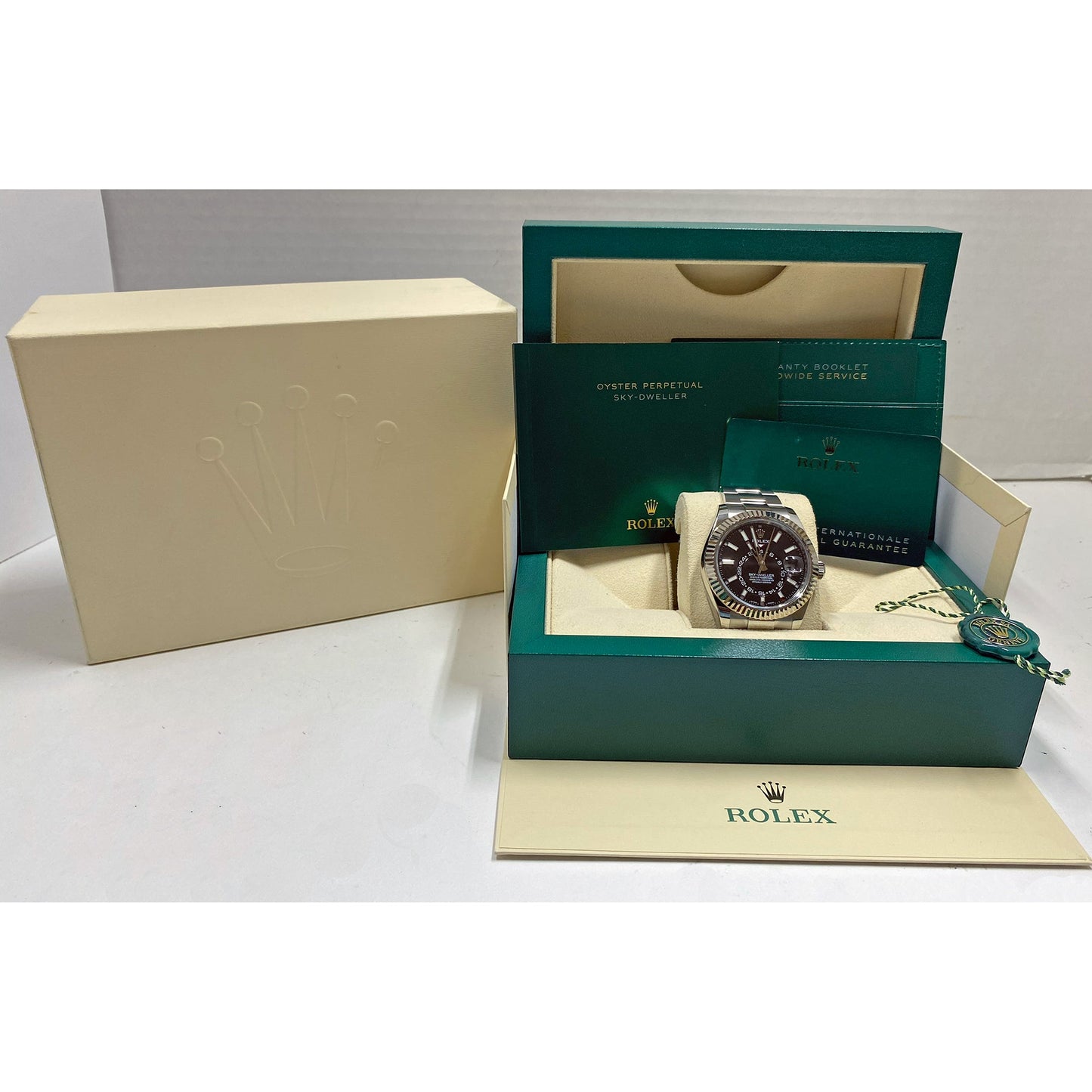 Rolex - Sky - Dweller Black Dial Oystersteel Watch (326934)