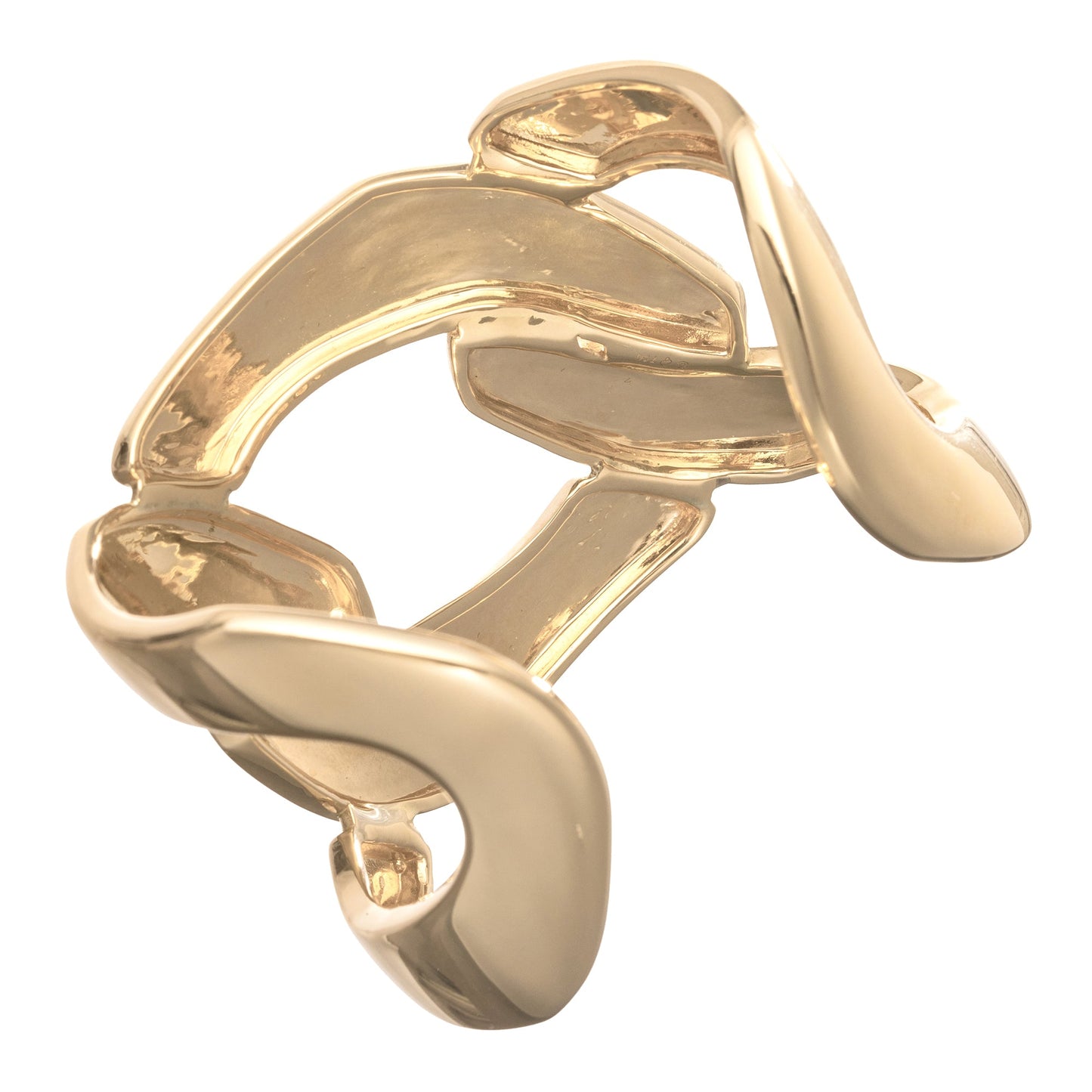 Seaman Schepps - 18k Yellow Gold Three-Link Cuff Bracelet