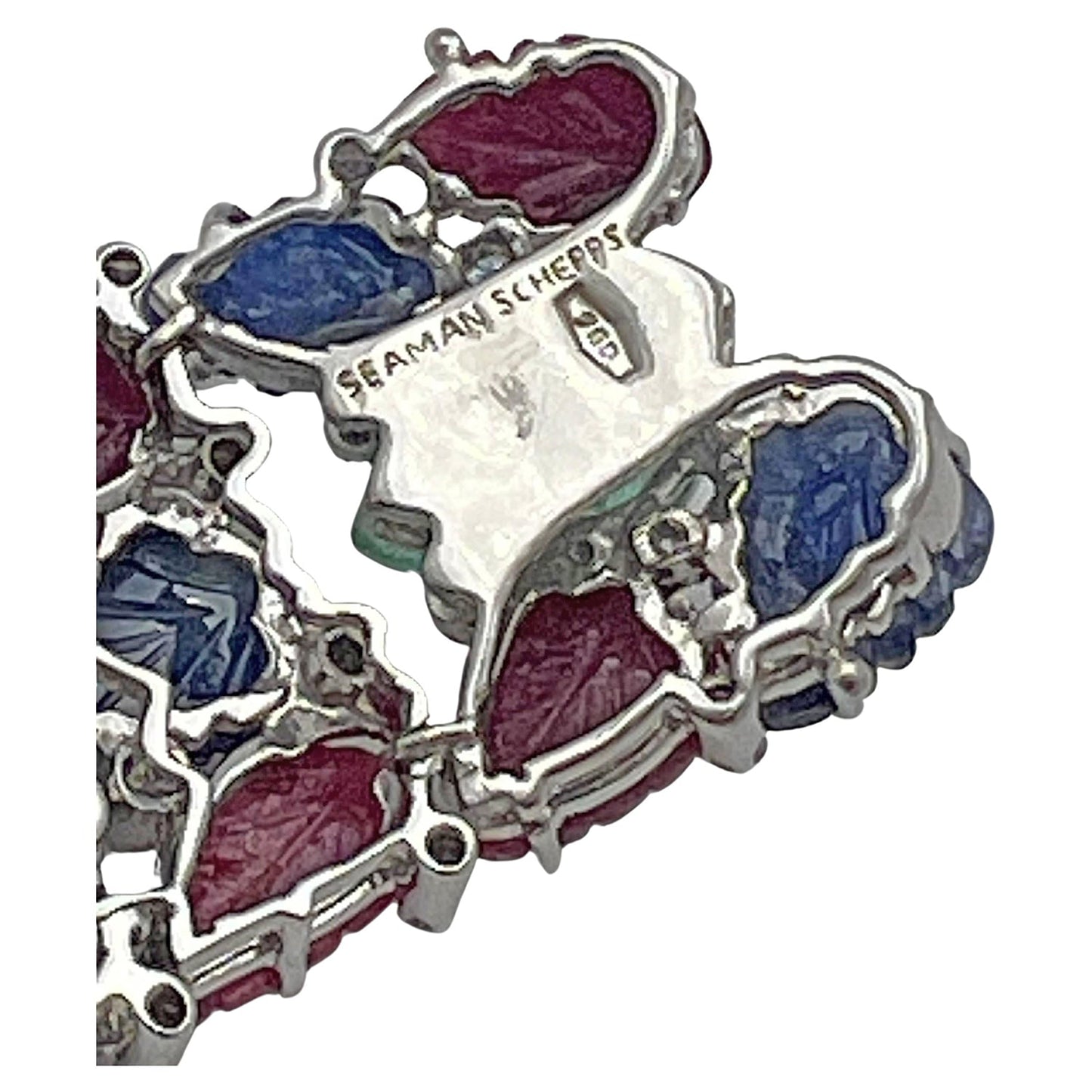 Seaman Schepps - Multicolored Gemstone Diamond Tutti Frutti Bracelet