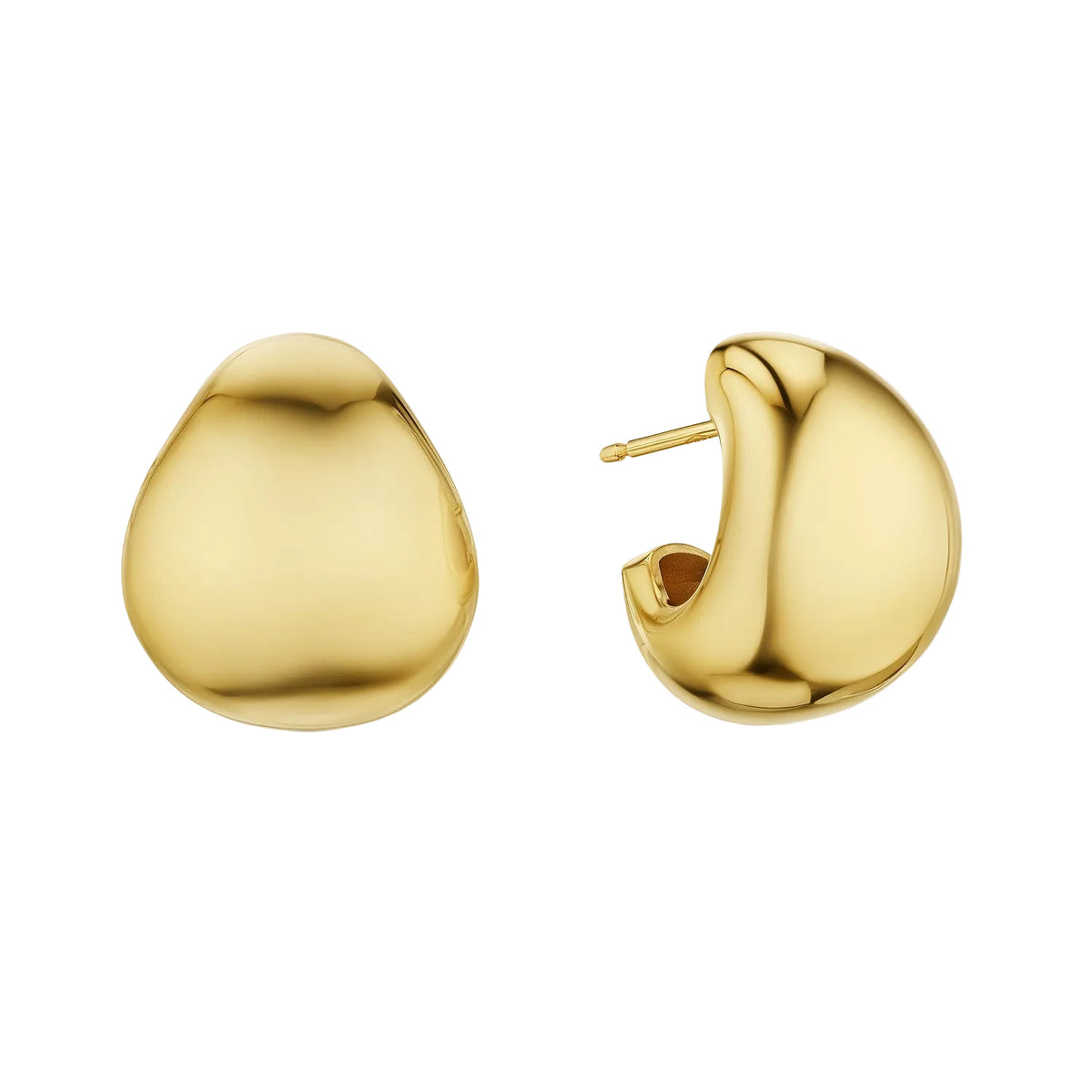 Sylvia Kontente - 18k Yellow Gold Polished Huggie Earrings