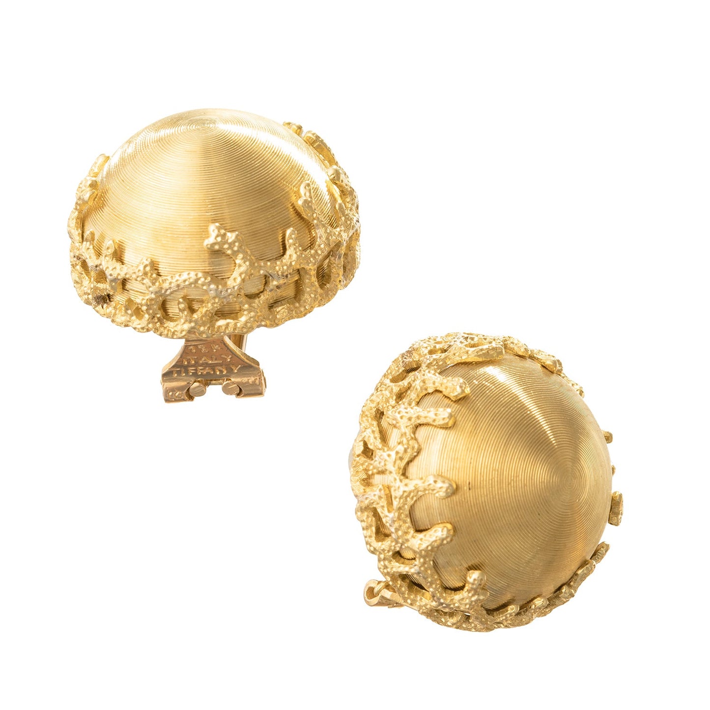 Tiffany & Co - 18k Yellow Gold Conical Dome Earrings