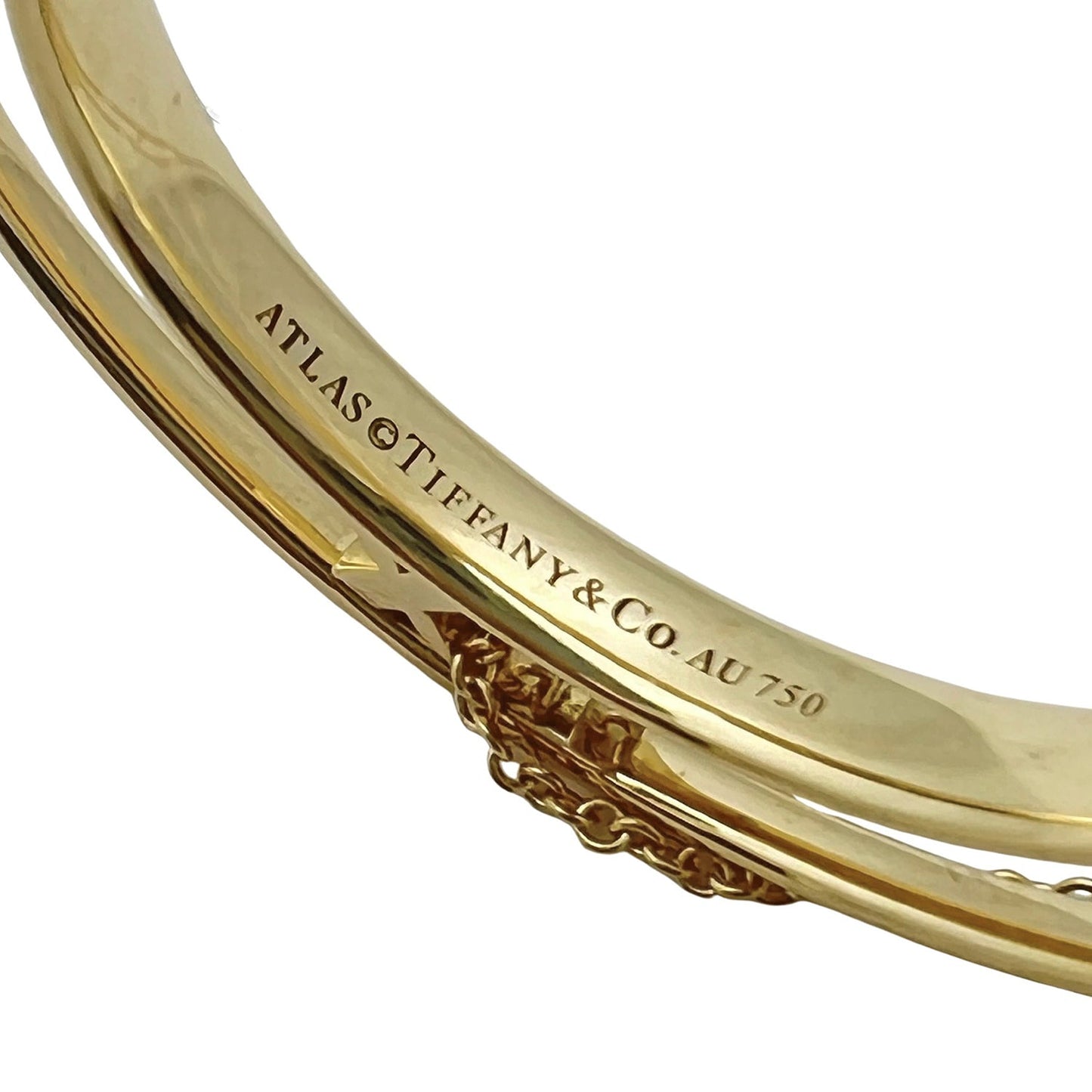 Tiffany & Co - 18k Yellow Gold Large Atlas Pendant Necklace