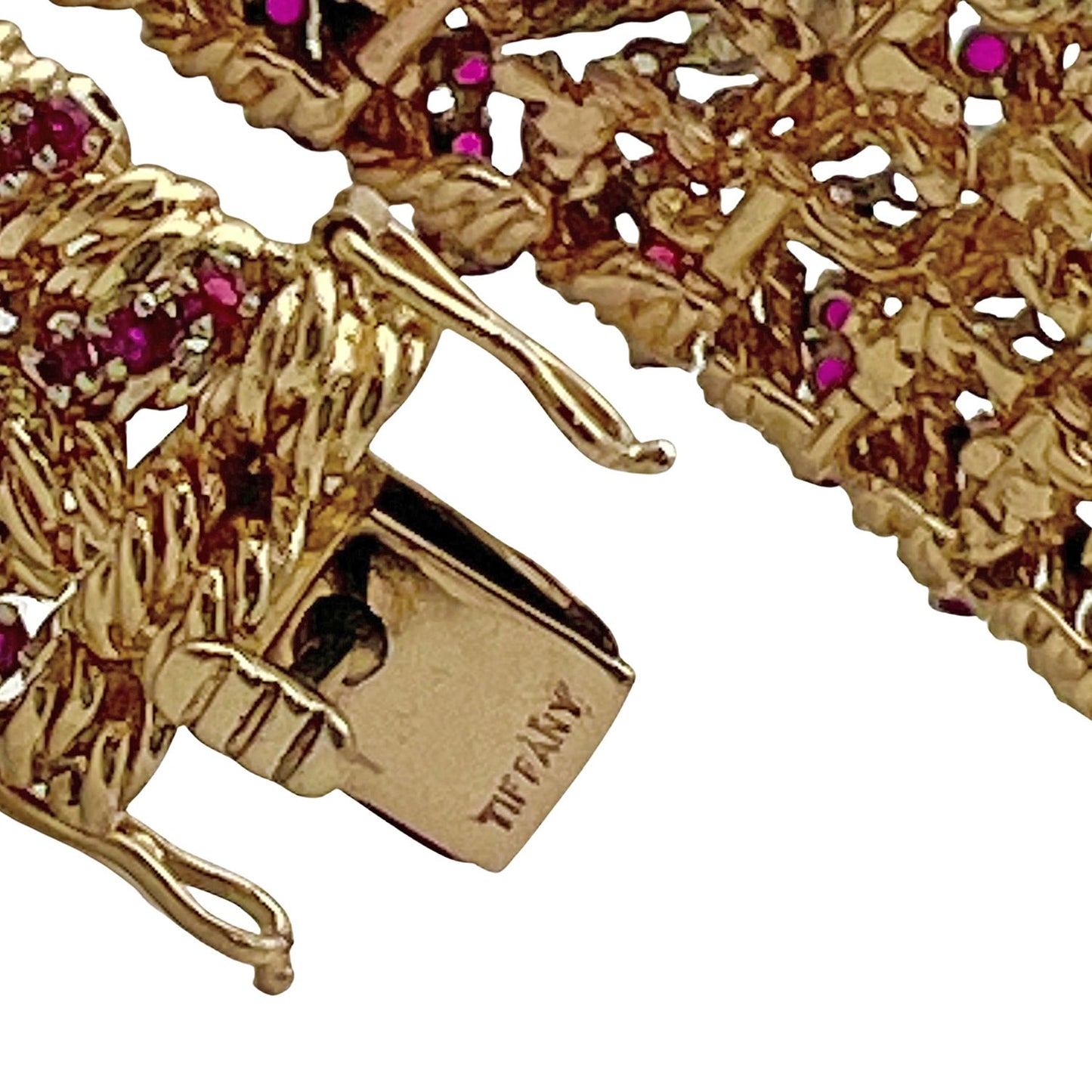 Tiffany & Co - 1950s Ruby Diamond Nautical Rope Bracelet