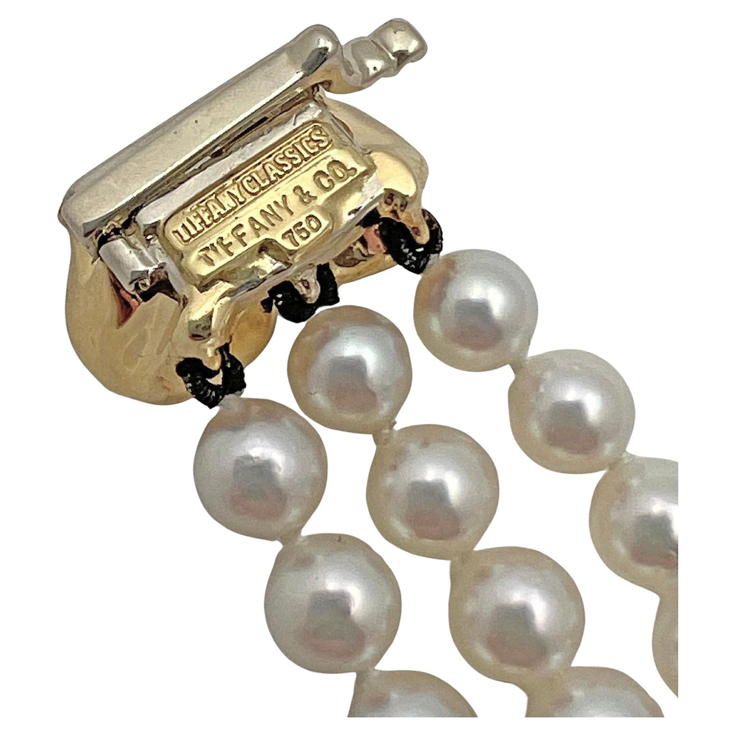 Tiffany & Co - Pearl 18k Gold Diamond Dogwood Flower Bracelet
