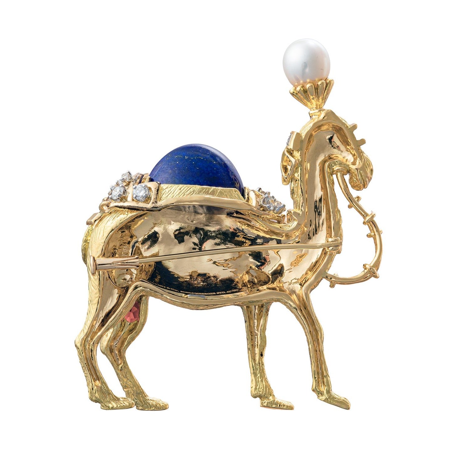 Tiffany & Co - Schlumberger 18k Gold Gem - Set Camel Brooch