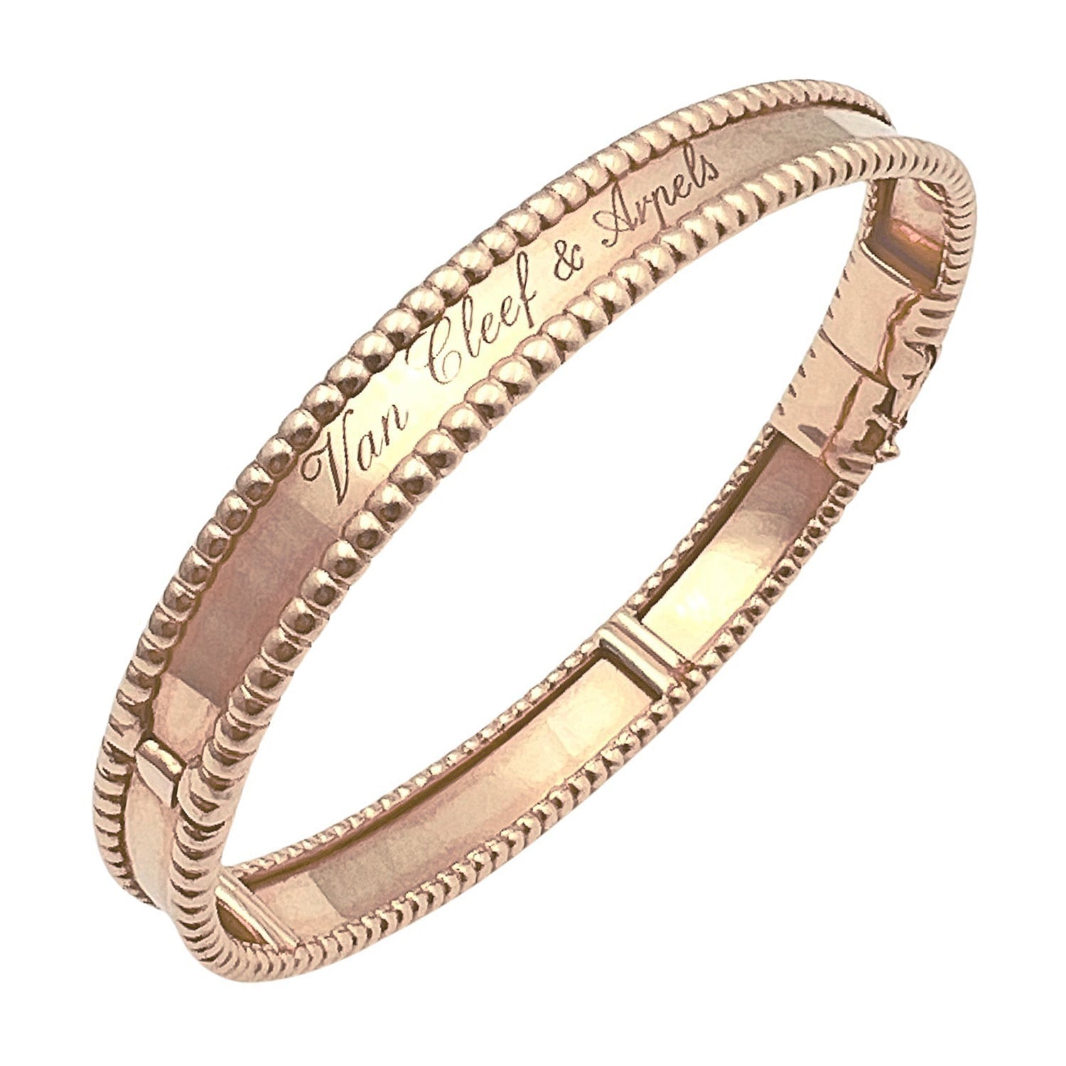 Van Cleef Arpels Rose Gold Perlée Signature Bracelet – Greenleaf
