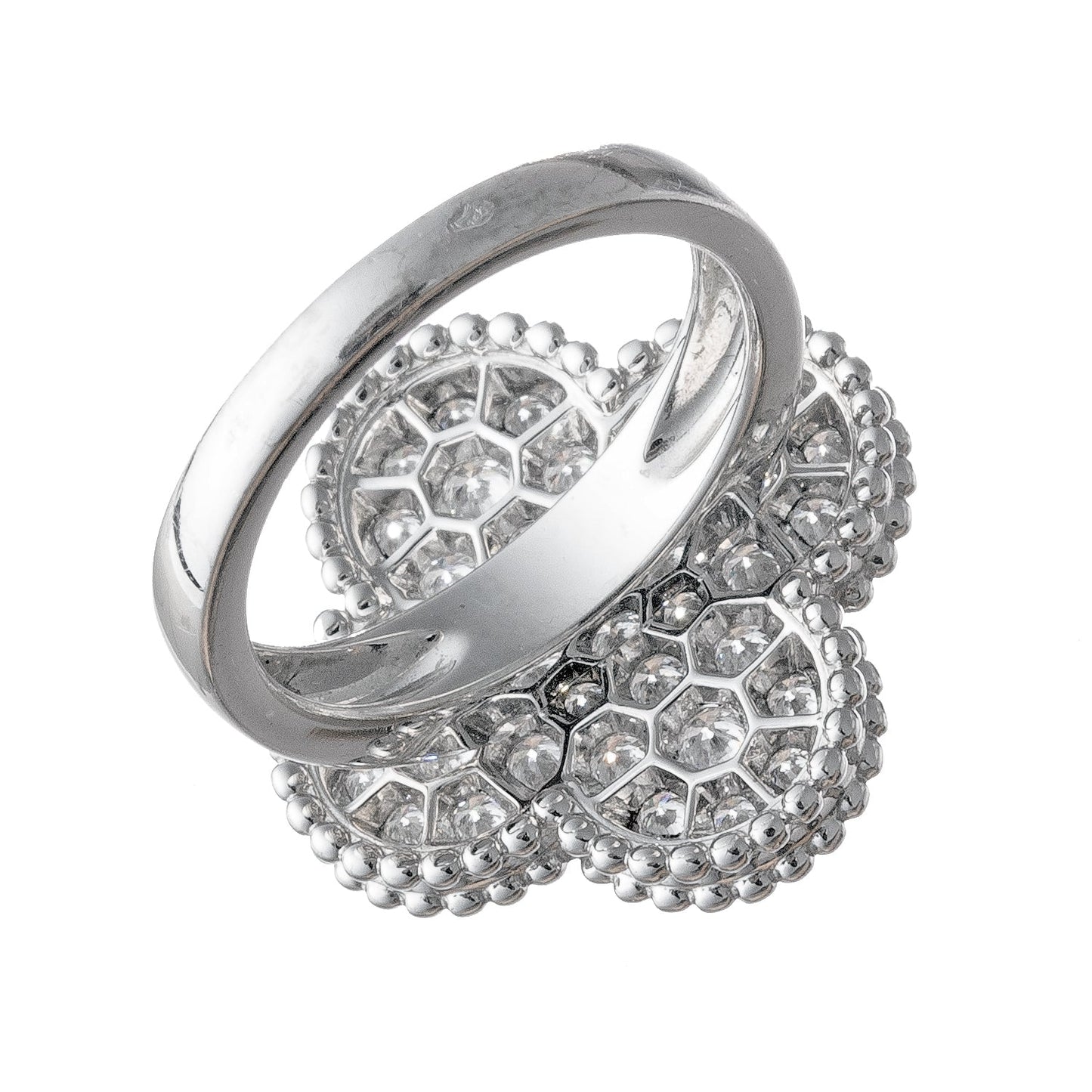Van Cleef & Arpels - 18k White Gold Diamond Magic Alhambra Ring